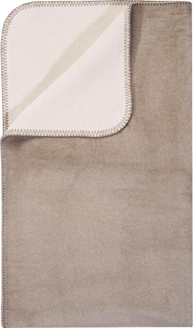 PAD Wohndecke "HOBART" Zweifarbige Wendeoptik, Ziernaht, OEKO-TEX, Made in Europe