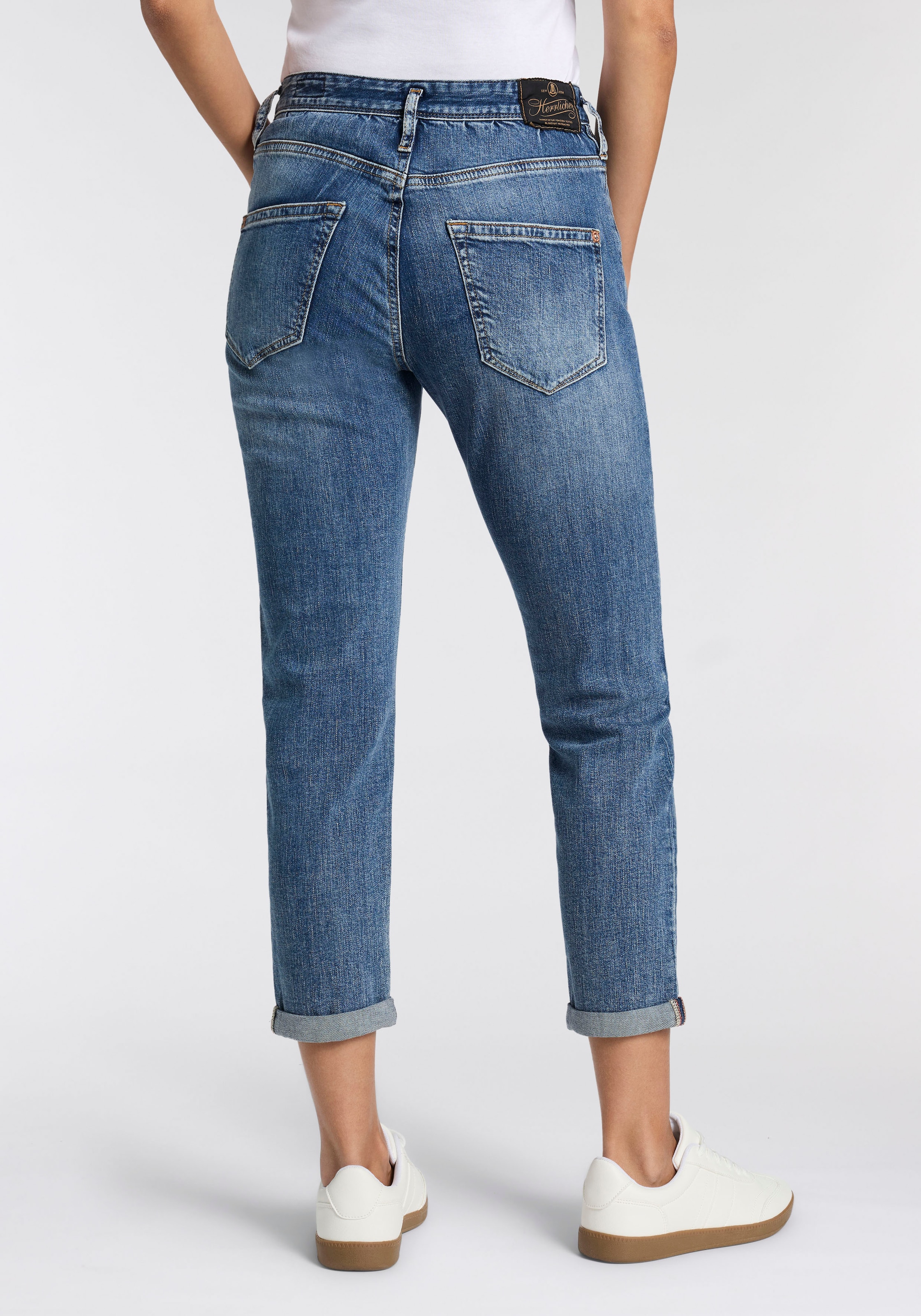 Herrlicher Boyfriend-Jeans »Shyra Cropped Denim« in Cropped-Länge, hoher Bund