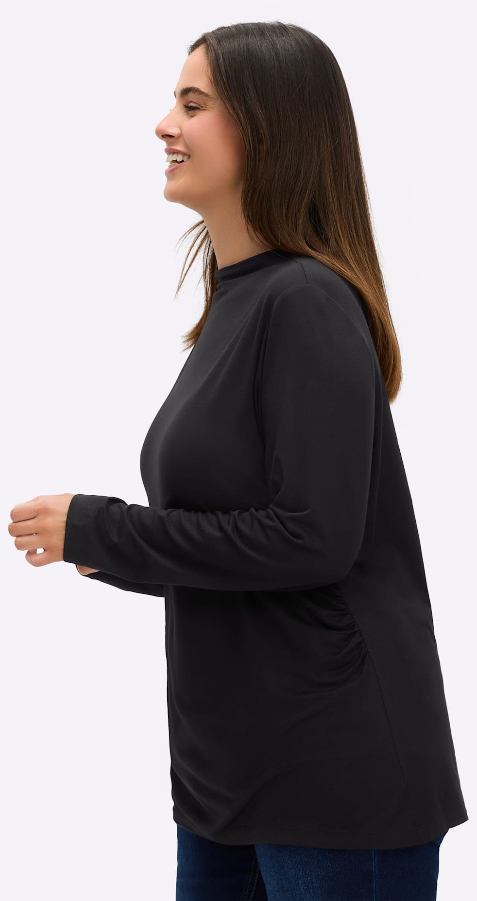 Sheego Langarmshirt »Langarm-Shirt«, (1 tlg.)