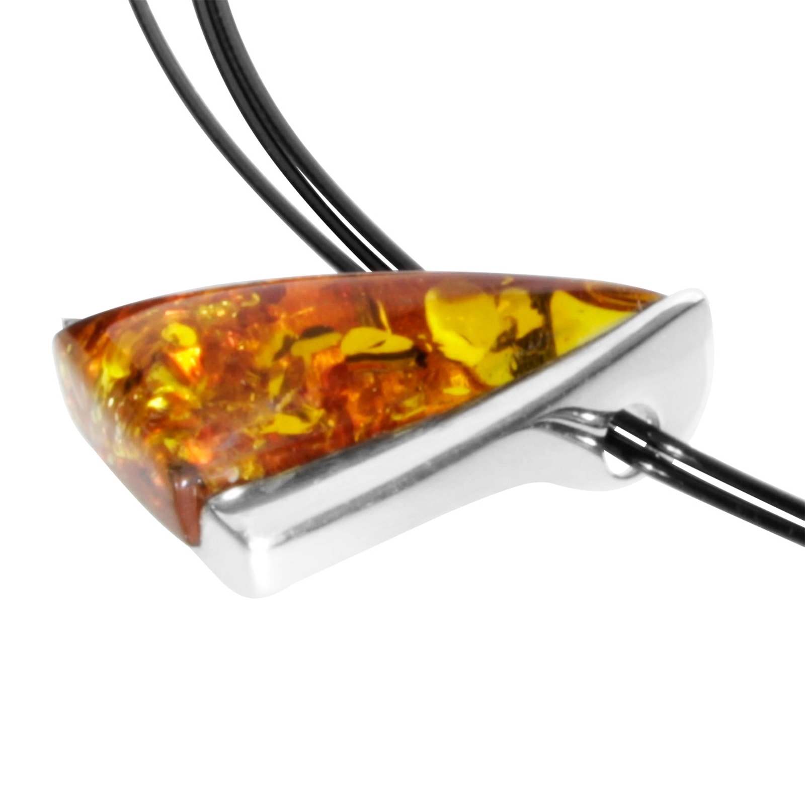 OSTSEE-SCHMUCK Halsreif »Ostsee-Schmuck Halsreif mit Anhänger Gleiter-Imke 15«, (2 tlg.)