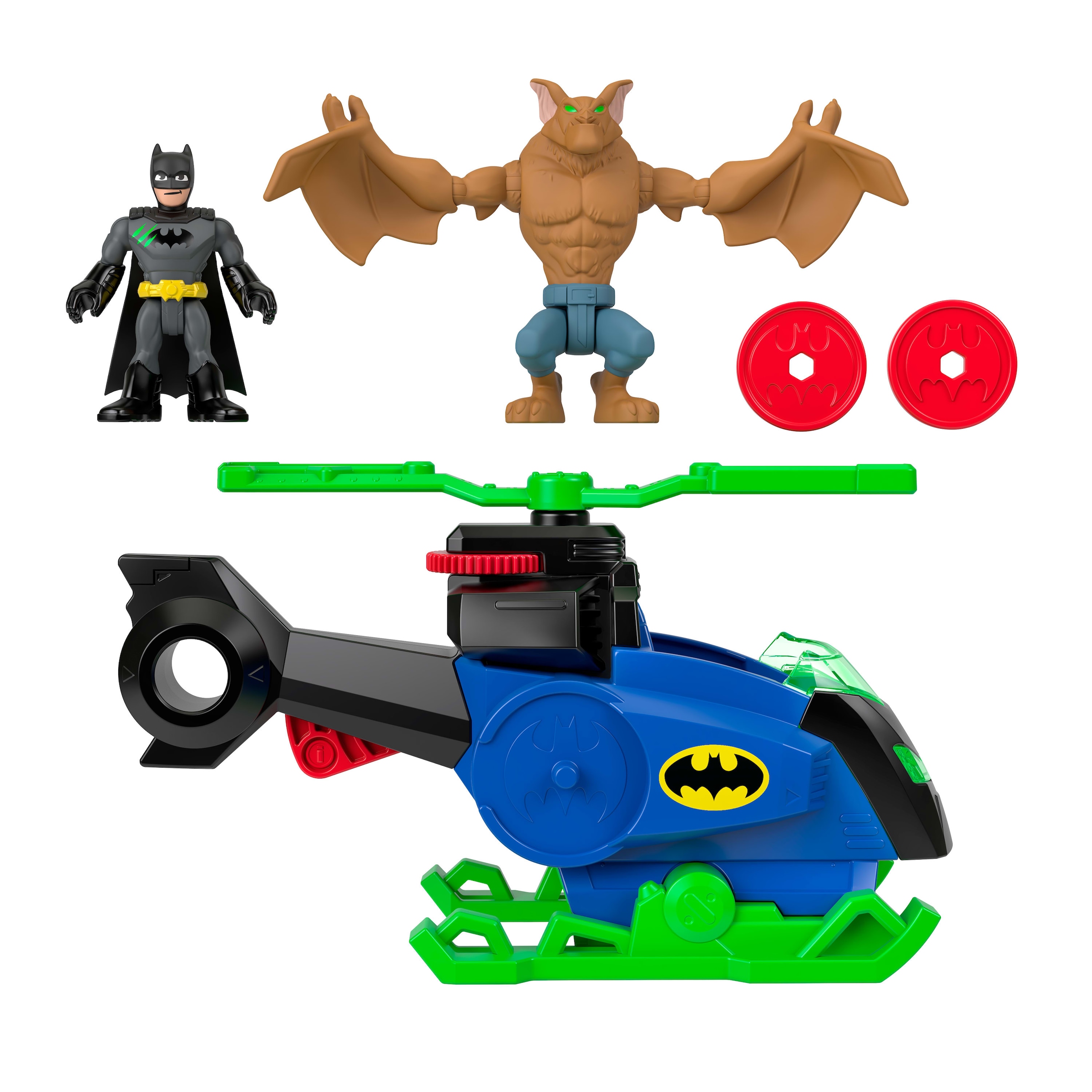 Mattel® Spielzeug-Hubschrauber »Imaginext DC Super Friends Batman Helicopter« inklusive 2 Figuren