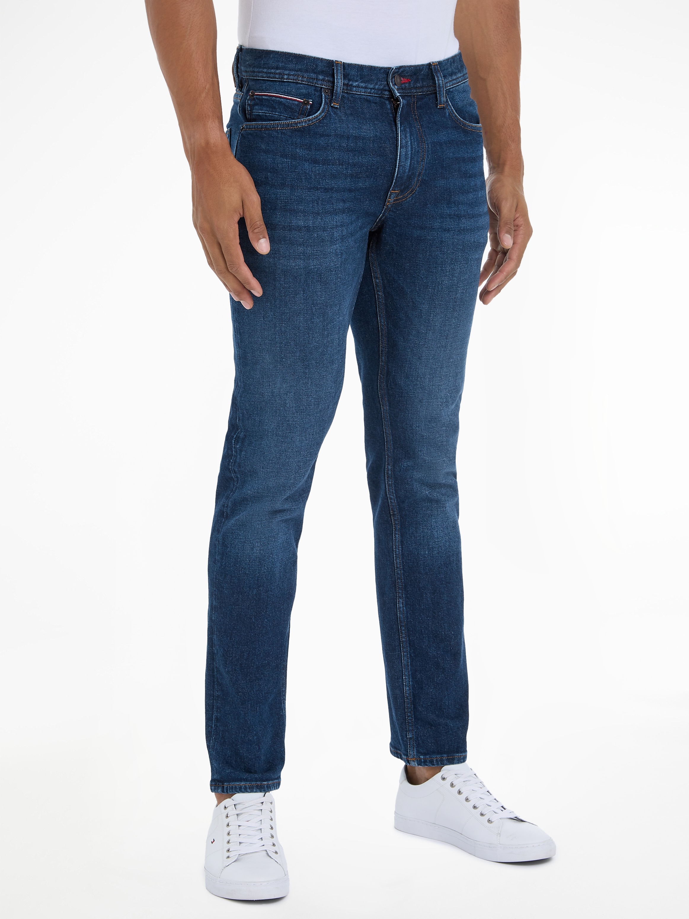 Tommy Hilfiger Straight-Jeans »STRAIGHT DENTON STR CREST INDIGO«
