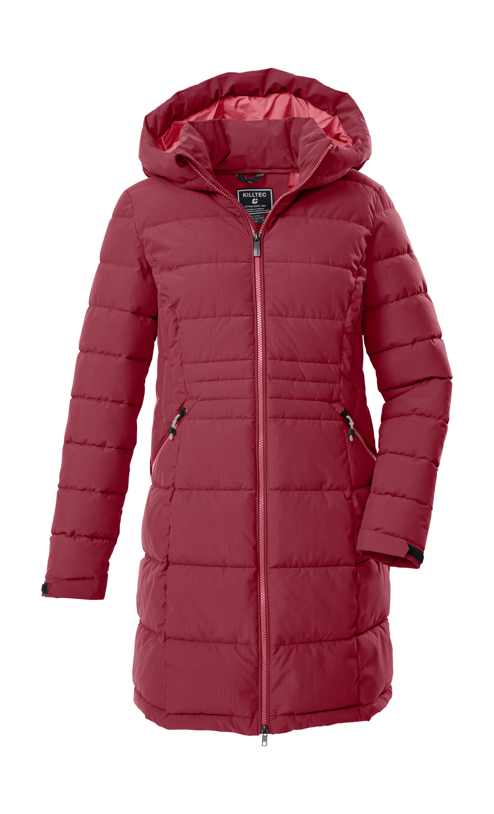 Killtec Steppmantel "KOW 11 WMN QLTD PRK" Wasserabweisender Parka mit verstellbarer Kapuze und Kinnschutz