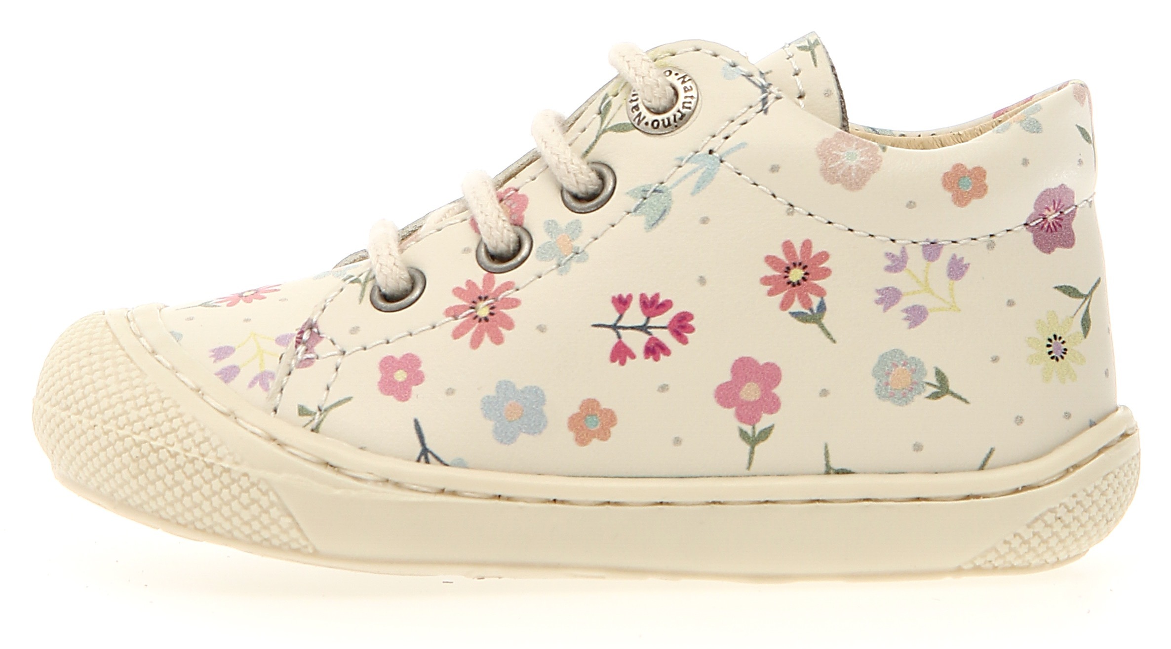 Naturino Lauflernschuh »COCOON PR. BONNY MILK«, Barfußschuh mit buntem Print, Größenschablone zum Download