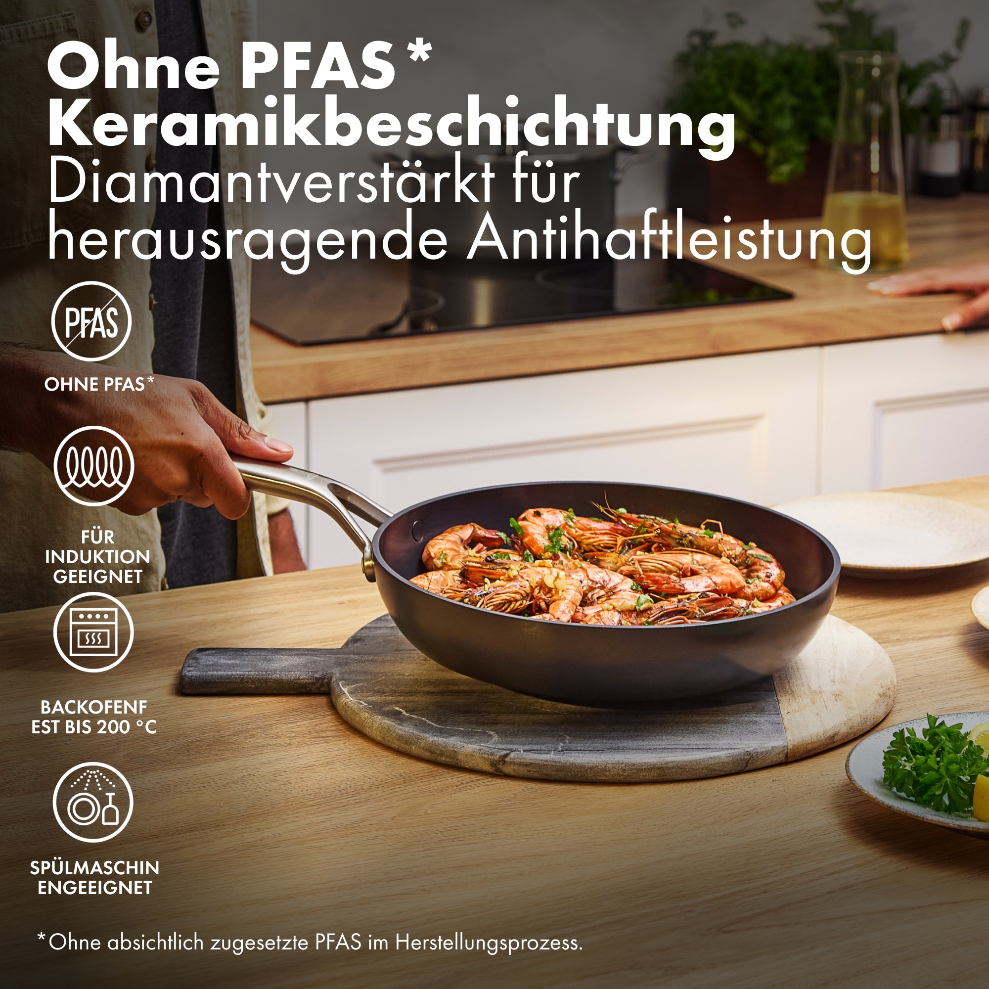 OXO Good Grips Topf-Set »Ceramic Professional Antihaft 5-teiliges Starter-Set« Set, 5 tlg. Edelstahl | Keramik