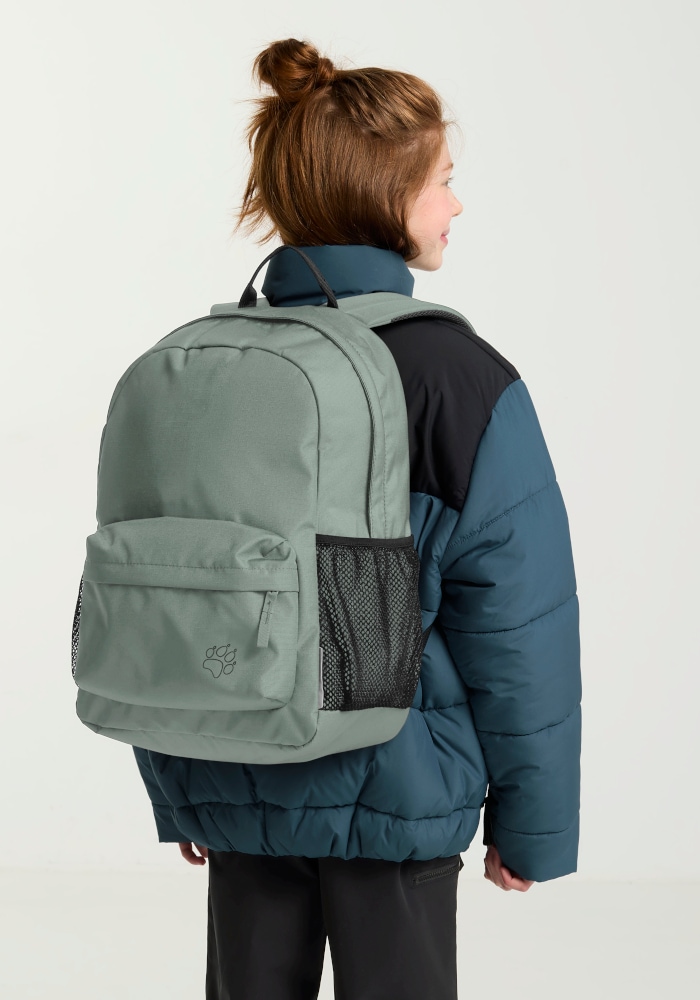 JACK WOLFSKIN Kinderrucksack "REBEL PACK 25", onesize, grün, Rucksäcke, 25L Kinderrucksack, robust, vielseitig