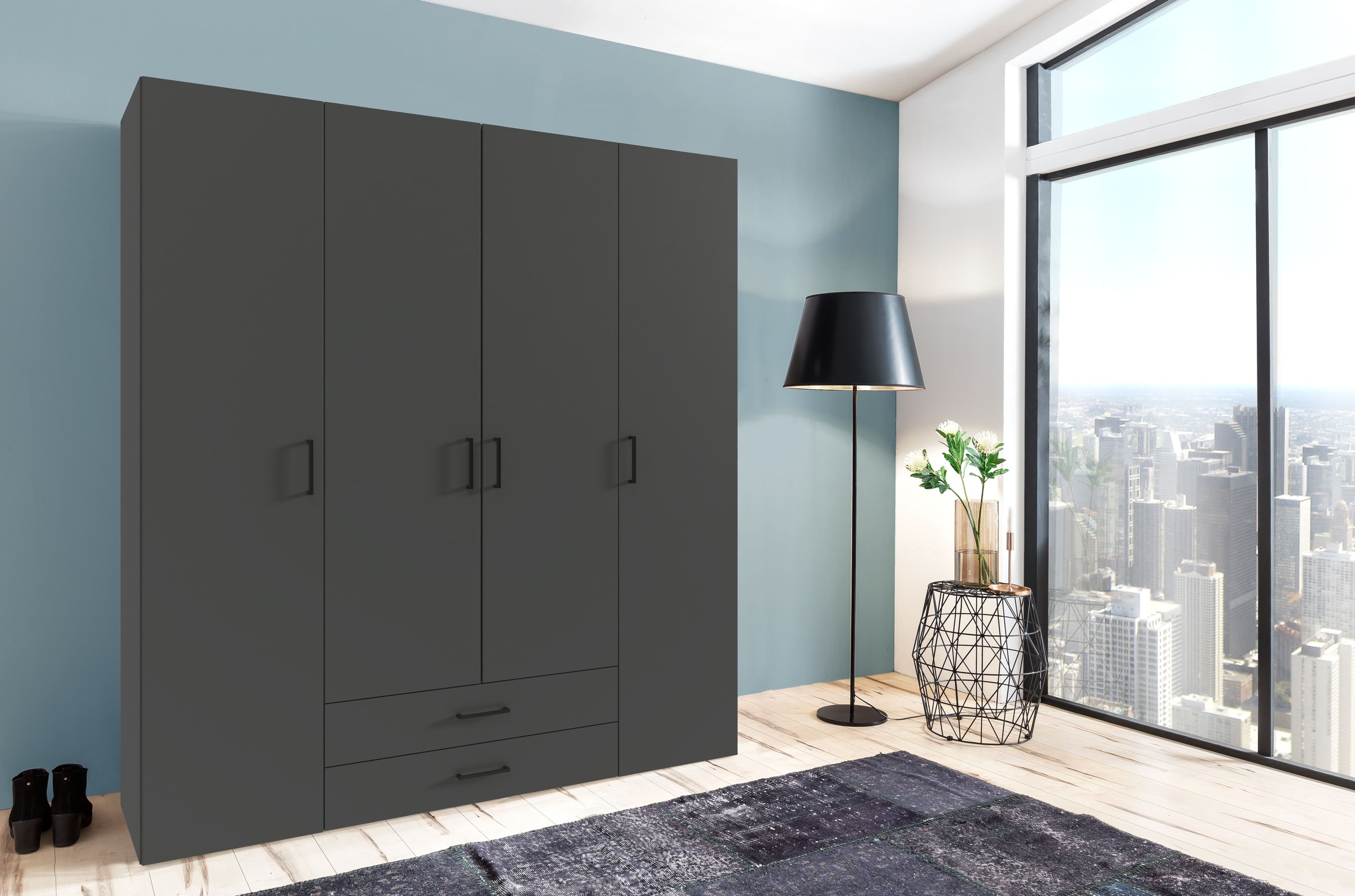Wimex Drehtürenschrank "Mugano, 135 oder 180cm breit, 208 oder 236cm hoch, günstig online kaufen