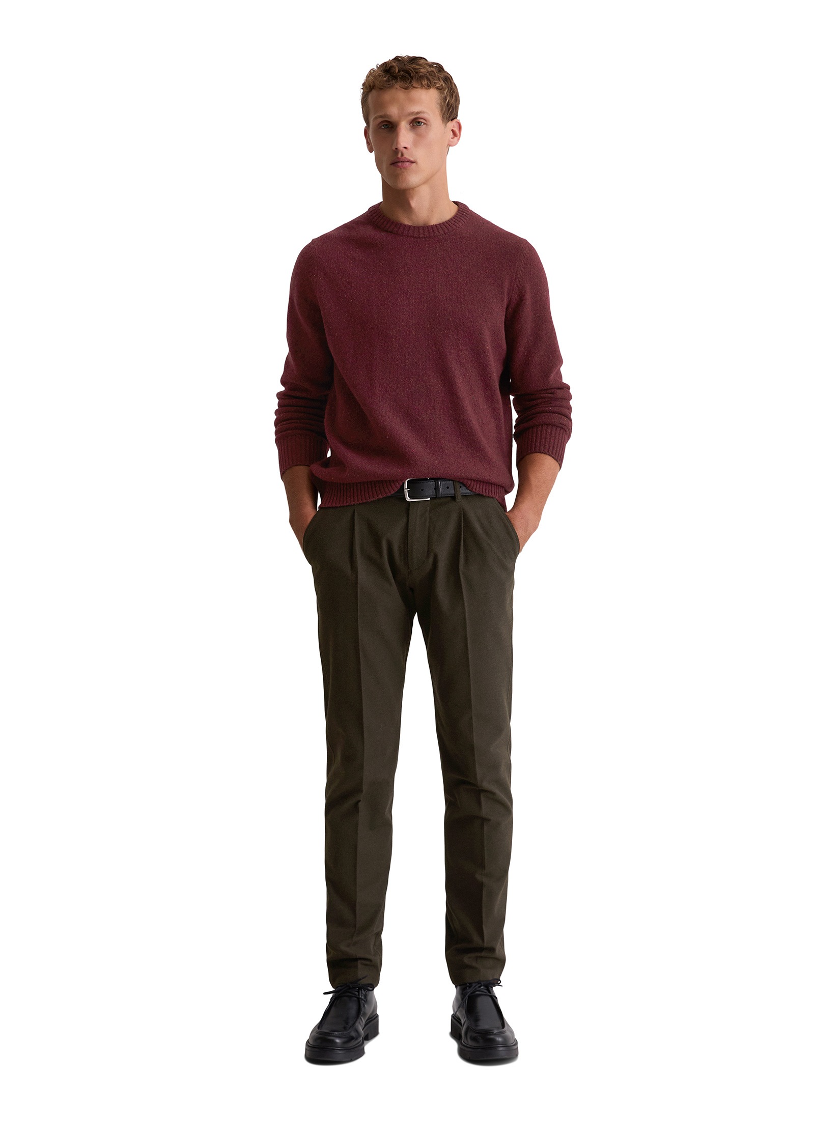 Marc O'Polo Rundhalspullover »aus gesprenkeltem Tweedgarn«