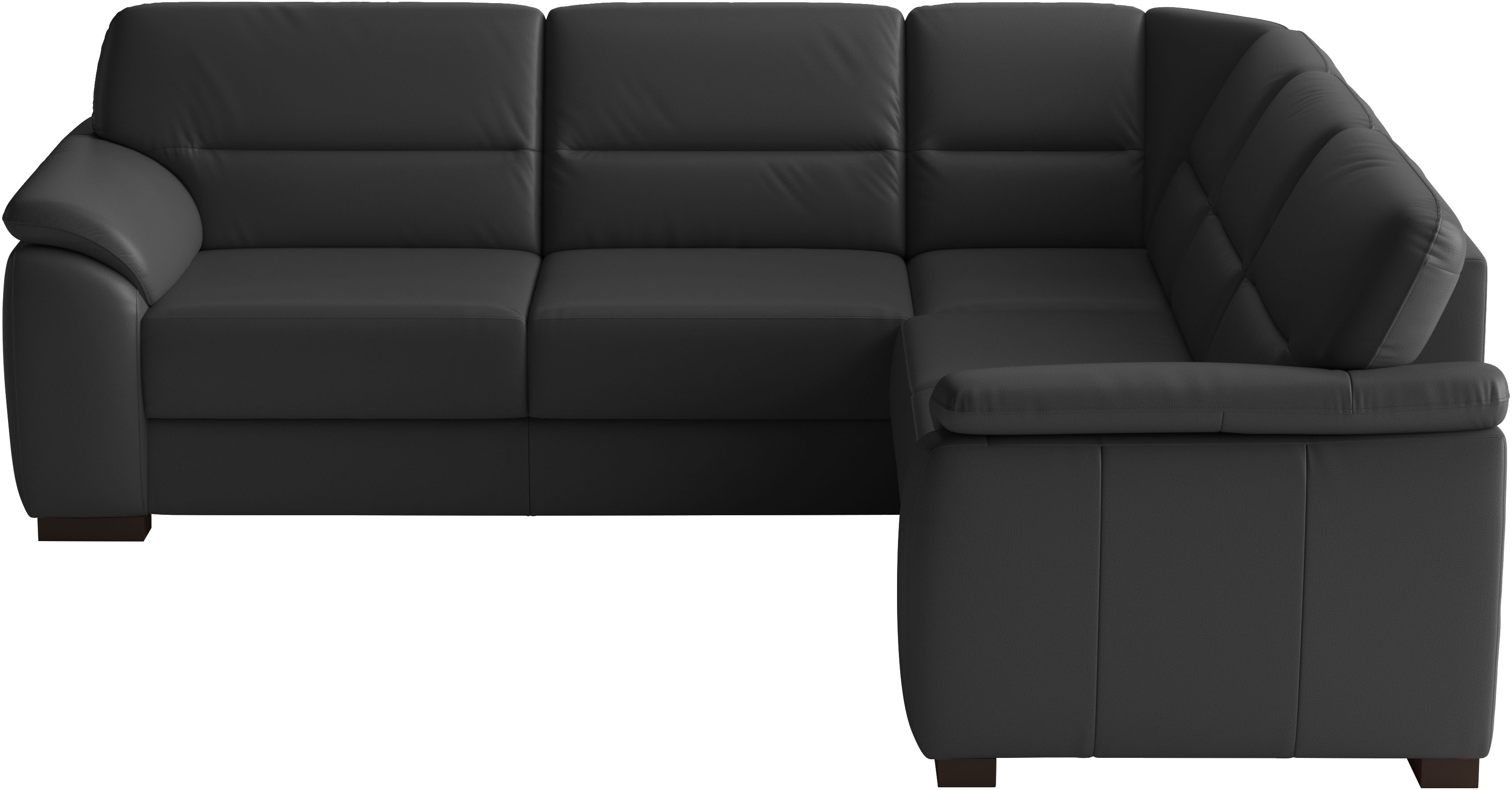 sit&more Ecksofa "Montego Leder, L-Form, B: 255cm" wahlweise mit Schlaffunktion und Schubkasten