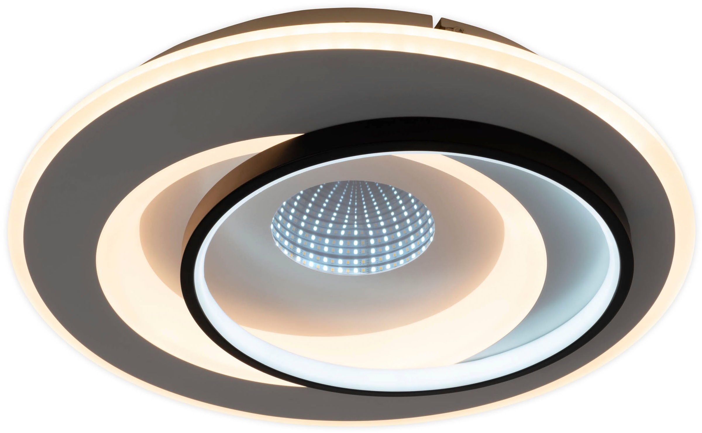 näve LED Deckenleuchte »Malea«, 1 flammig, Leuchtmittel LED-Modul | LED wechselbar, dimmbar per Fernbedienung, CCT, Memory, Nachtlicht, D: 49 cm, weiß