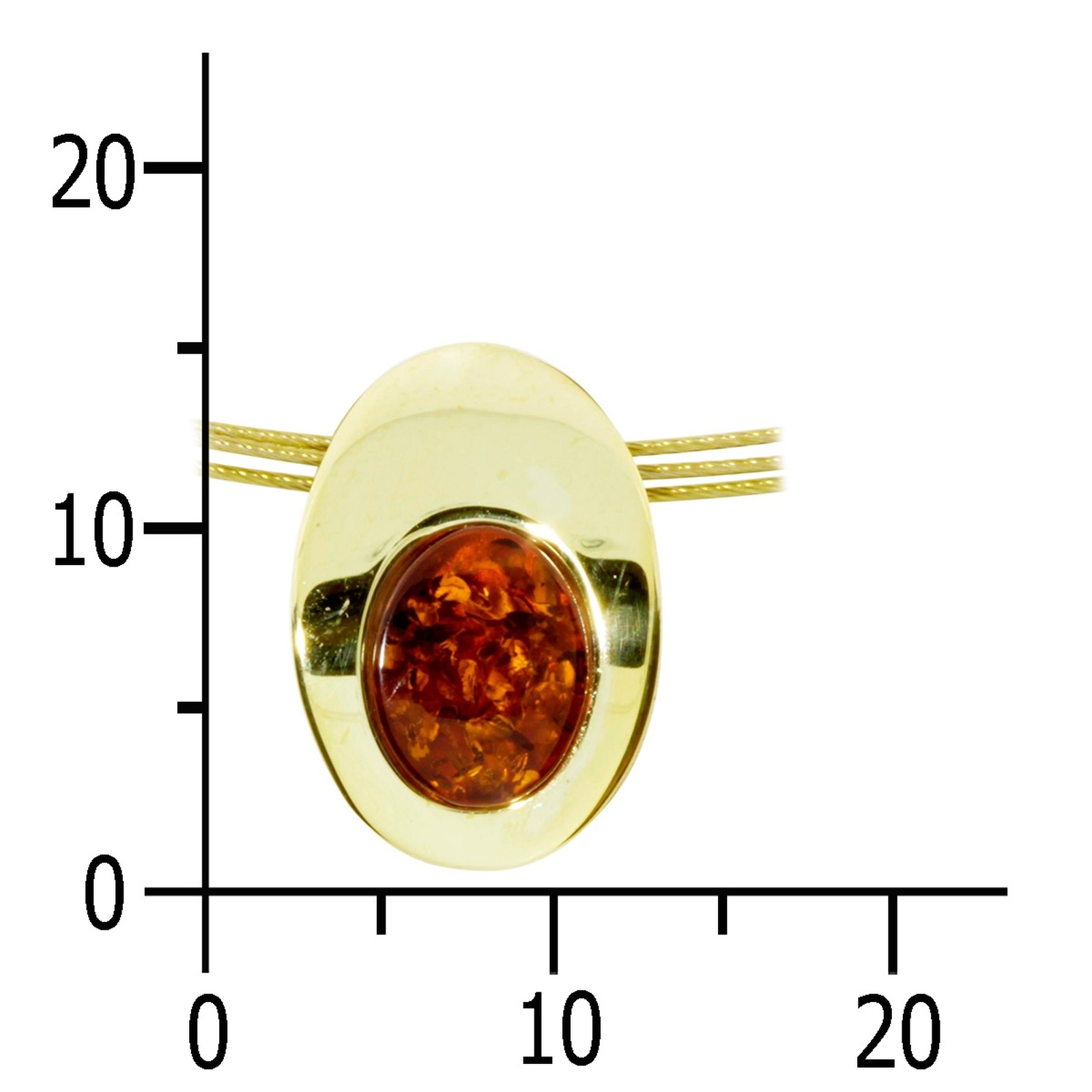 OSTSEE-SCHMUCK Halsreif »Ostsee-Schmuck Halsreif mit Anhänger Gleiter-Rabea 16 x 11 mm«, (2 tlg.)
