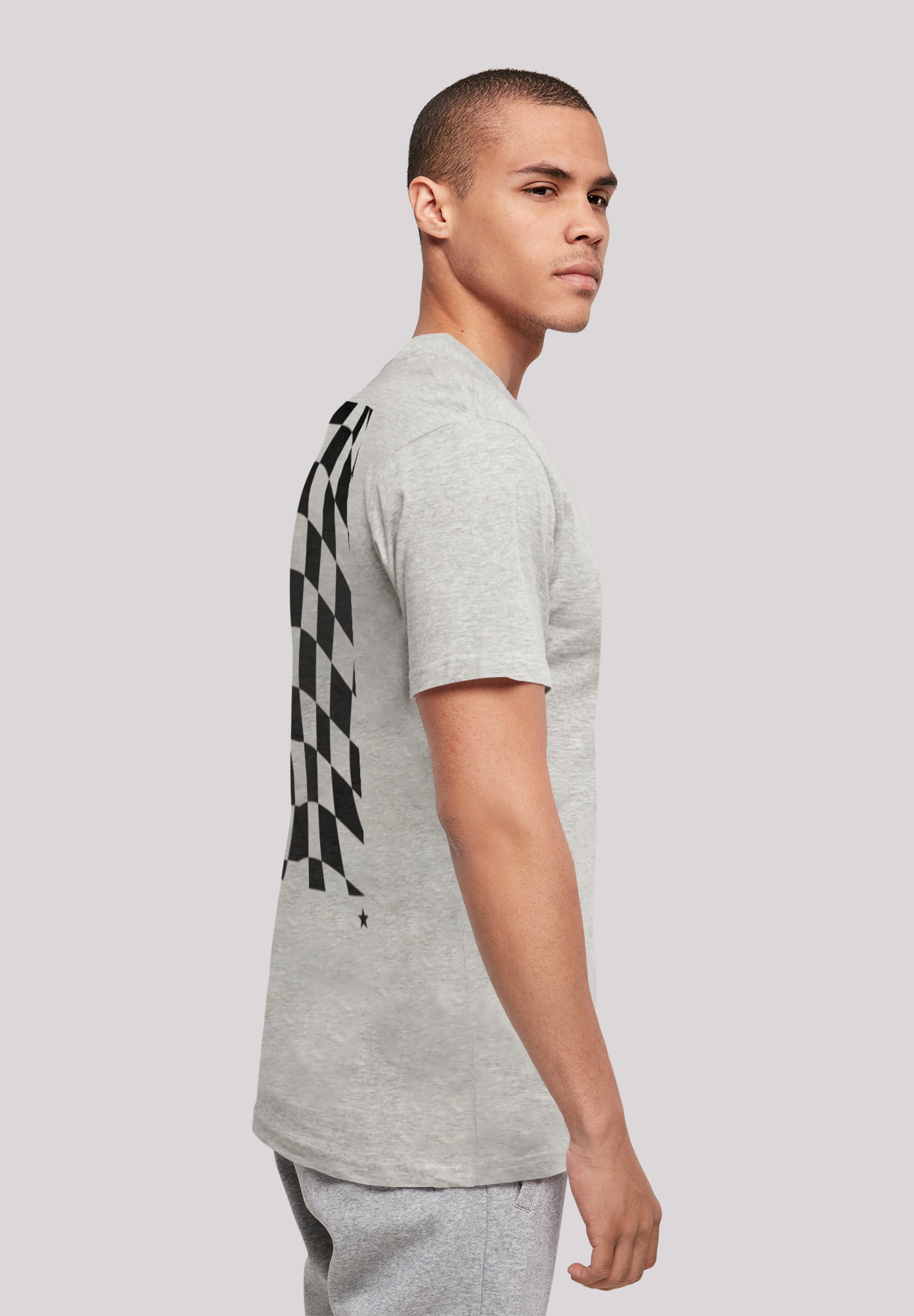 F4NT4STIC T-Shirt »Wavy Schach Muster«, Print