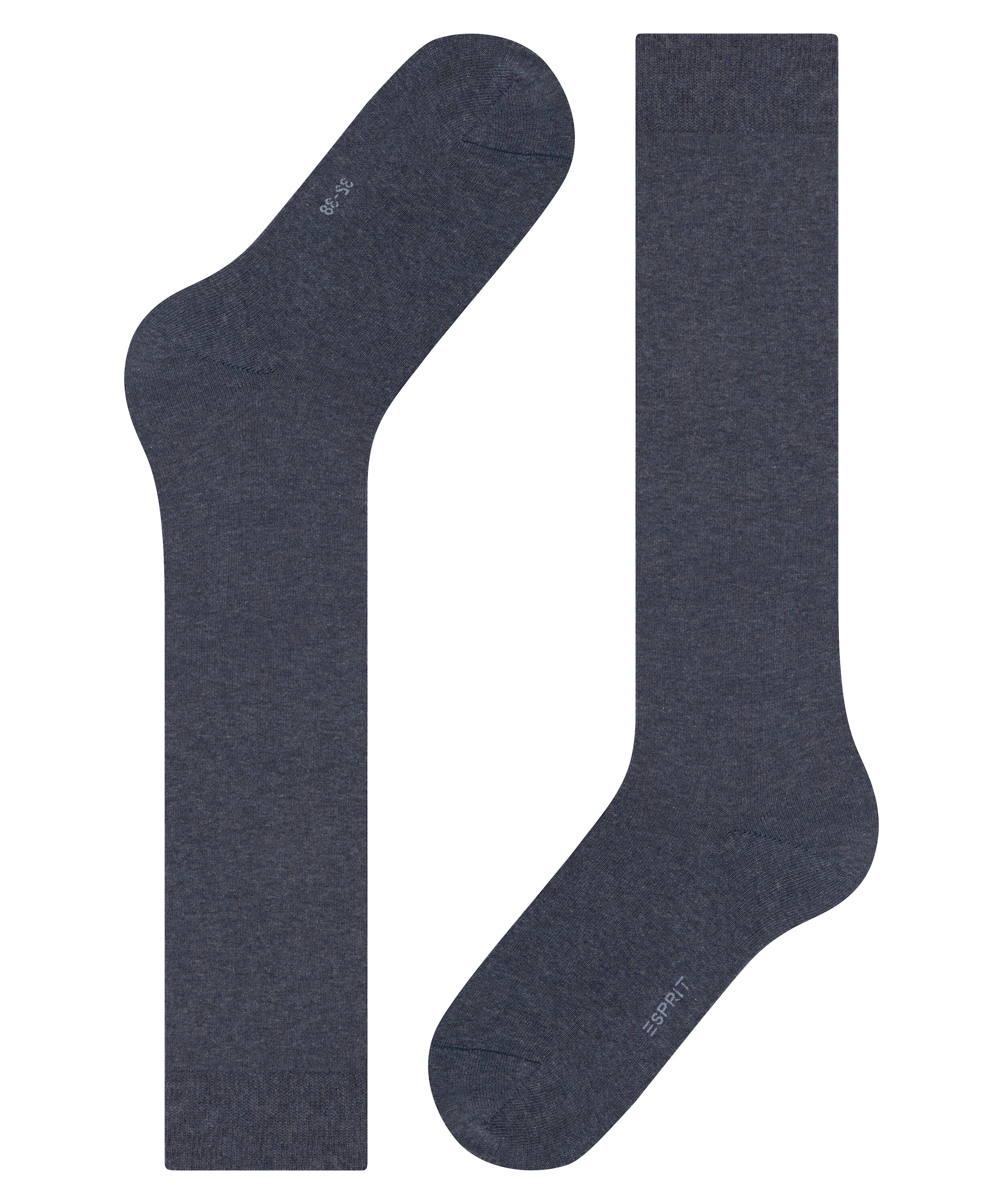 Esprit Kniestrümpfe »Basic Pure« blickdicht, unifarbenes Basic-Design, geripptes Bündchen