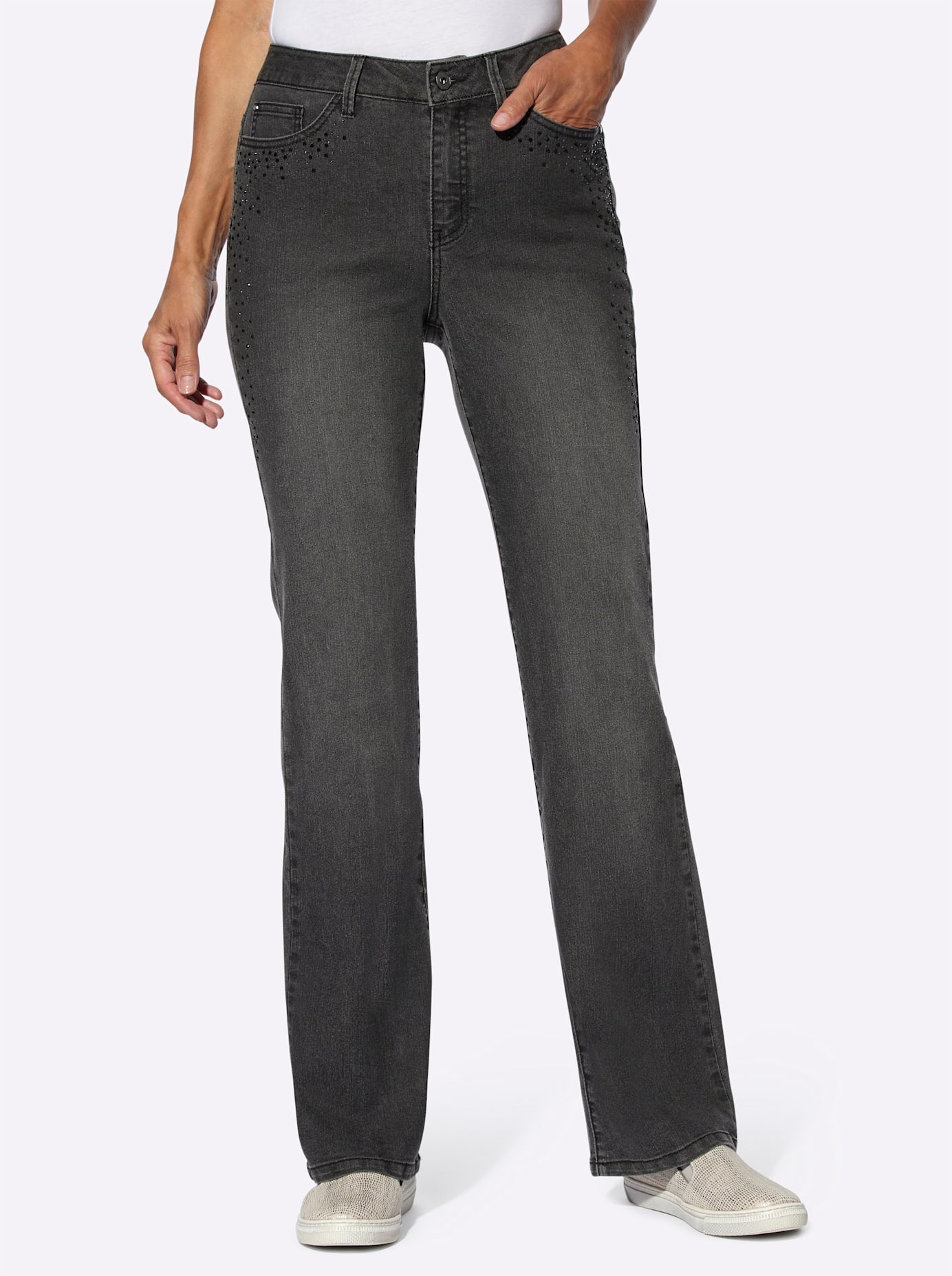 Inspirationen 5-Pocket-Jeans 1 Stk. tlg. günstig online kaufen