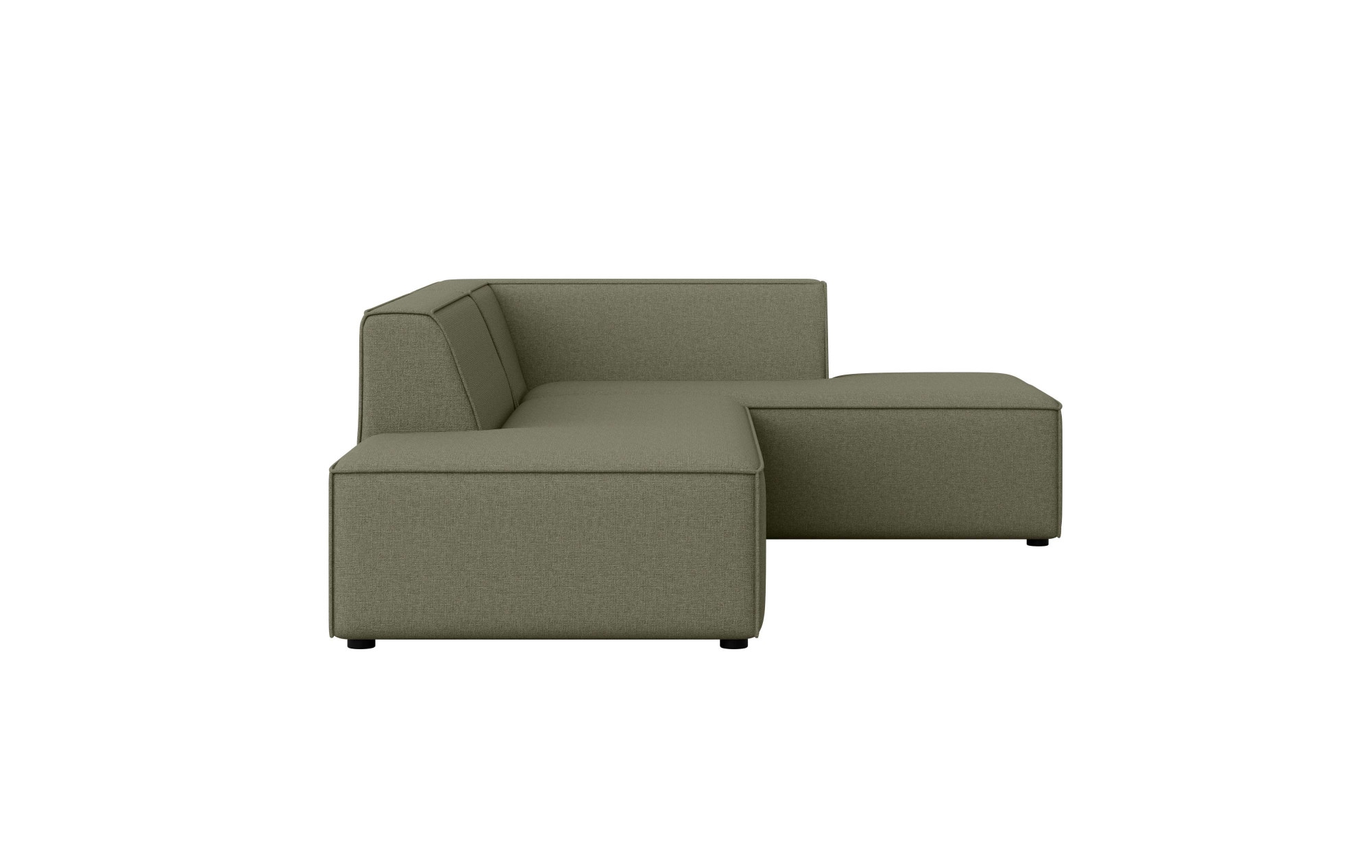 INOSIGN Ecksofa »Ecksofa Cavan mit Ottomane links oder rechts bestellbar«, L-Form mit Wellenunterfederung, Maße B/T/H: 270/180/72 cm