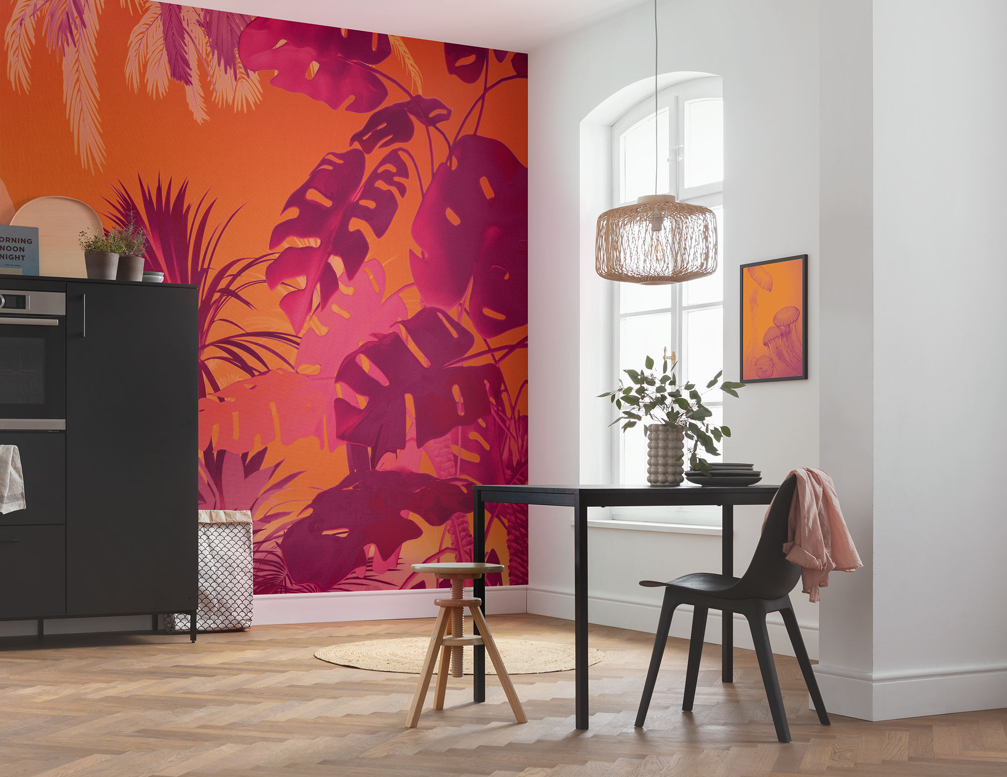 Komar Fototapete "Komar Vlies Fototapete - Funky Jungle - Größe 250 x 250 cm" bedruckt glatt