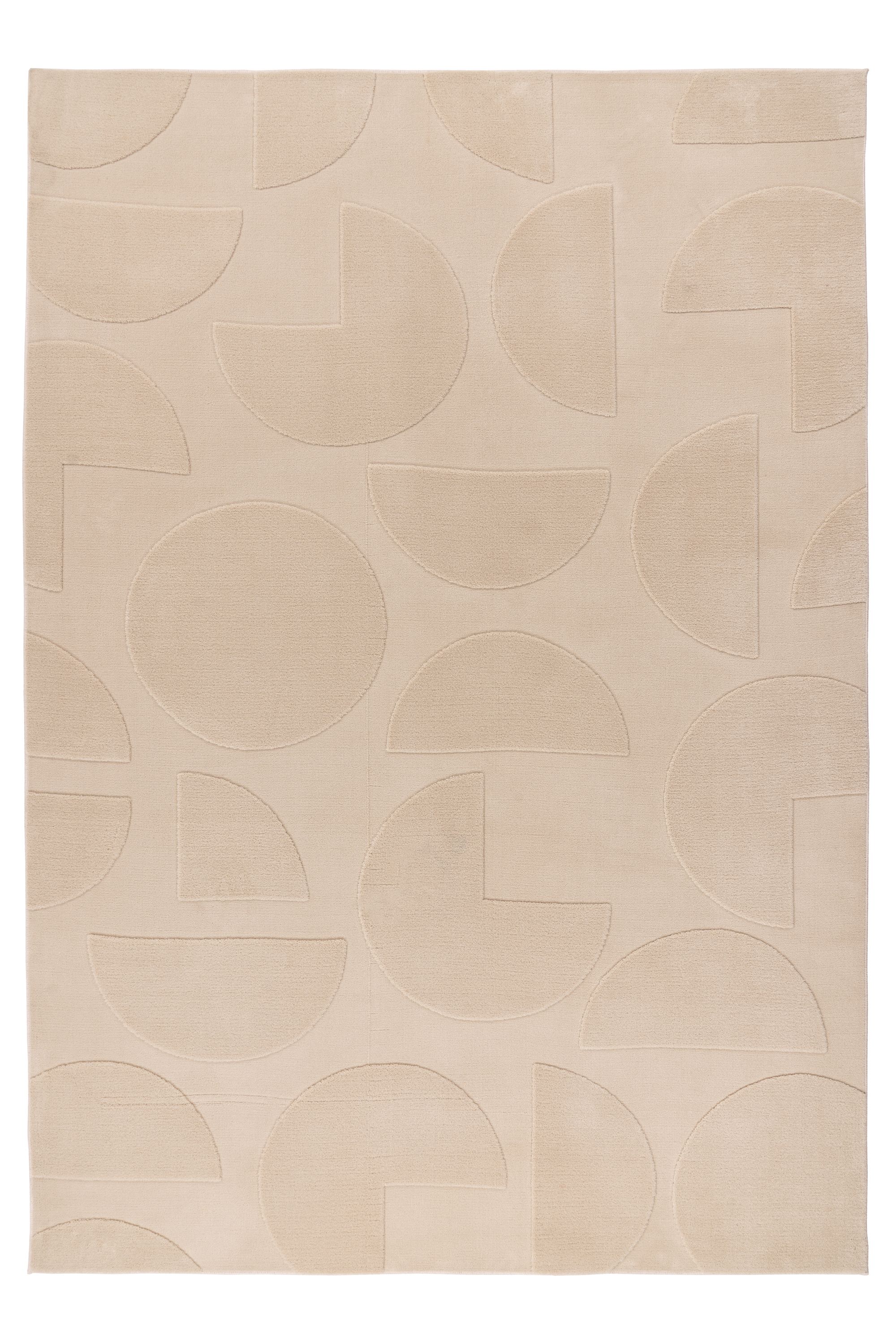 Kayoom "Niburi 425" rechteckig 10 mm Höhe weicher Kurzflor, modern gemustert, Wohnzimmer