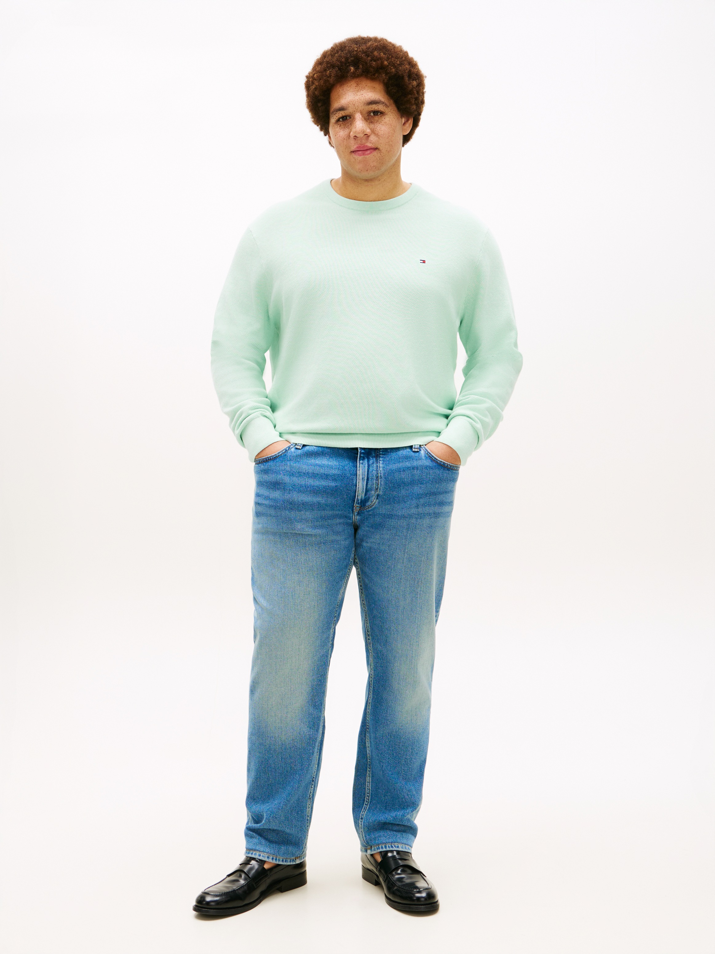 Thumbnail - Tommy Hilfiger Big & Tall Rundhalspullover "ESSENTIAL STRUCTURE CREW NECK" Große Größen, regular fit