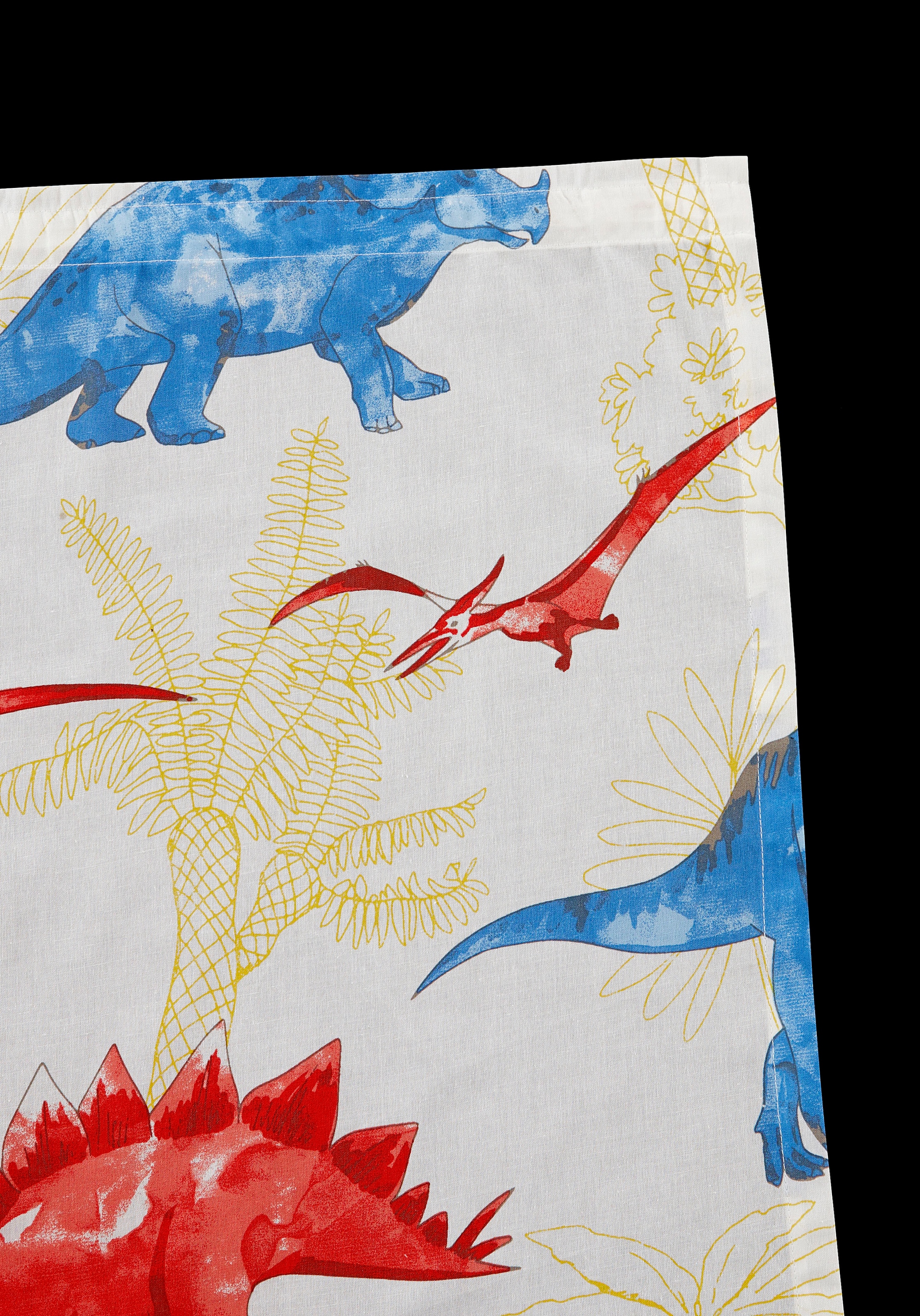 my home Gardine »DINO«, (1 St.), Kindergardine, einseitig mit Dinosauriern bedruckt