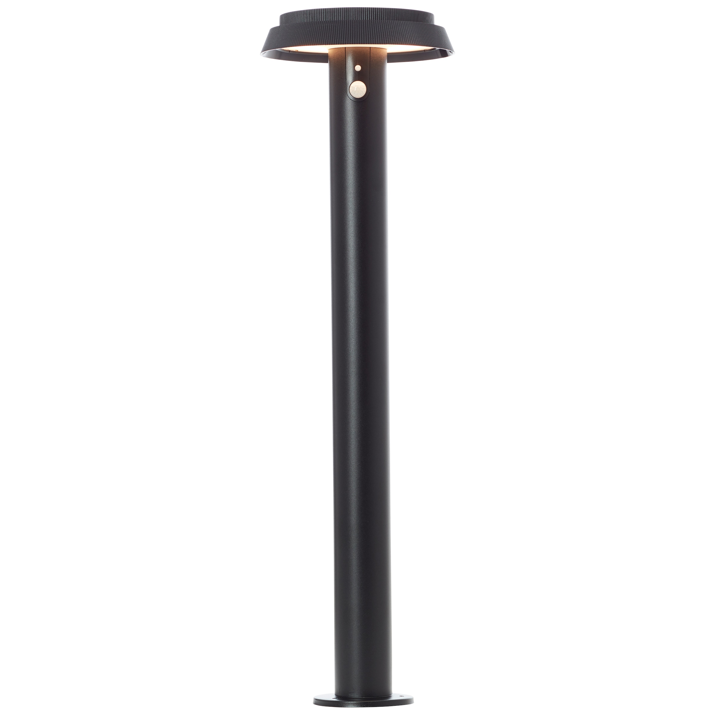 LED Sockelleuchte BRILLIANT "Alvero", schwarz, H:70cm Ø:20cm, Leuchten, LED Außenstehleuchte, Solar, schwarz