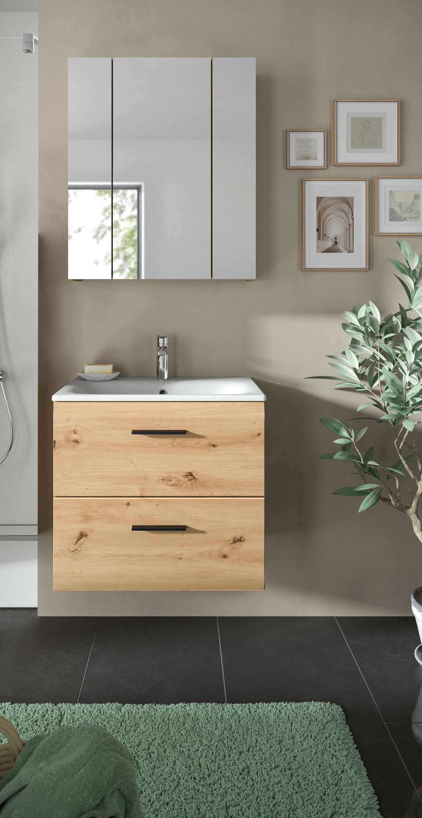 INOSIGN Badezimmer-Set, (Set, 3 St.), Florenz, Badkombination 3-tlg., Artis günstig online kaufen
