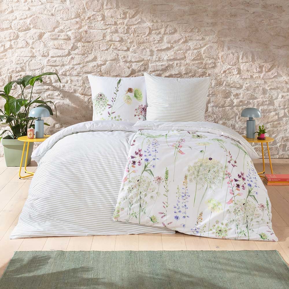 Estella Wendebettwäsche "Meadow" 3 Der anschmiegsame und atmungsaktive Stoff aus Mako-Satin.