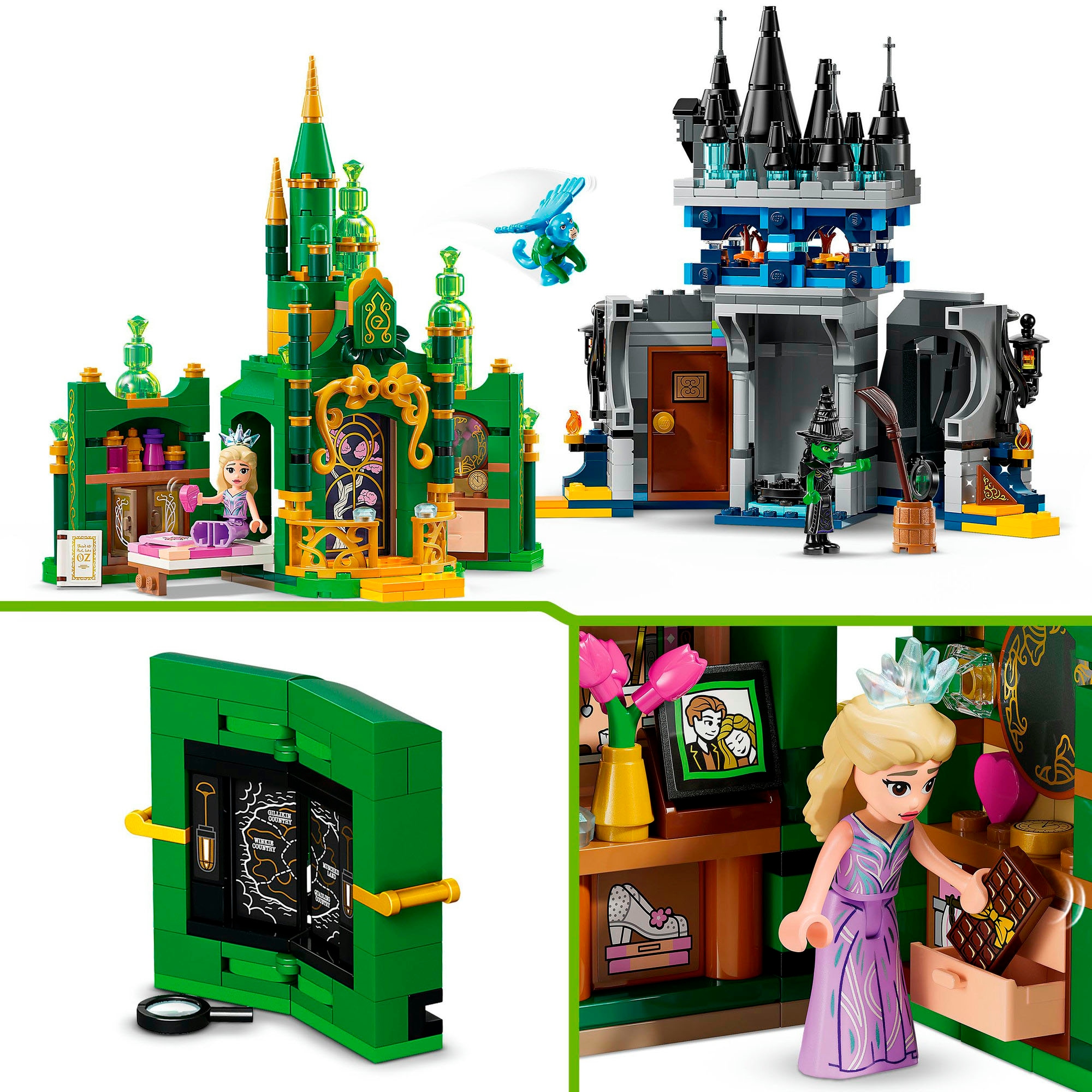 LEGO® Konstruktionsspielsteine »Emerald City & Kiamo Ko Castle (75689), LEGO Wicked« Made in Europe