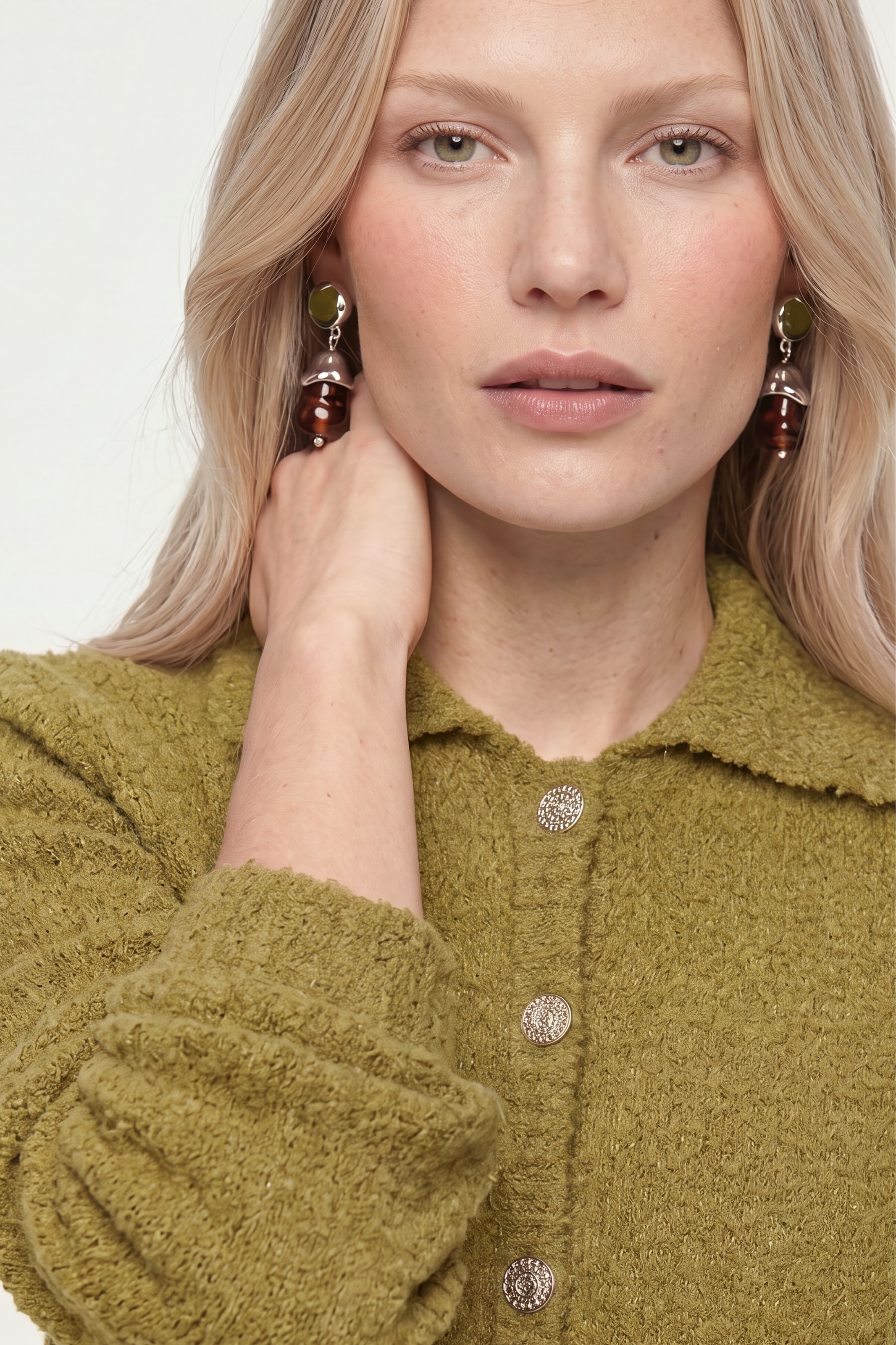 RICHROYAL Cardigan Regular fit in Boucle-Optik