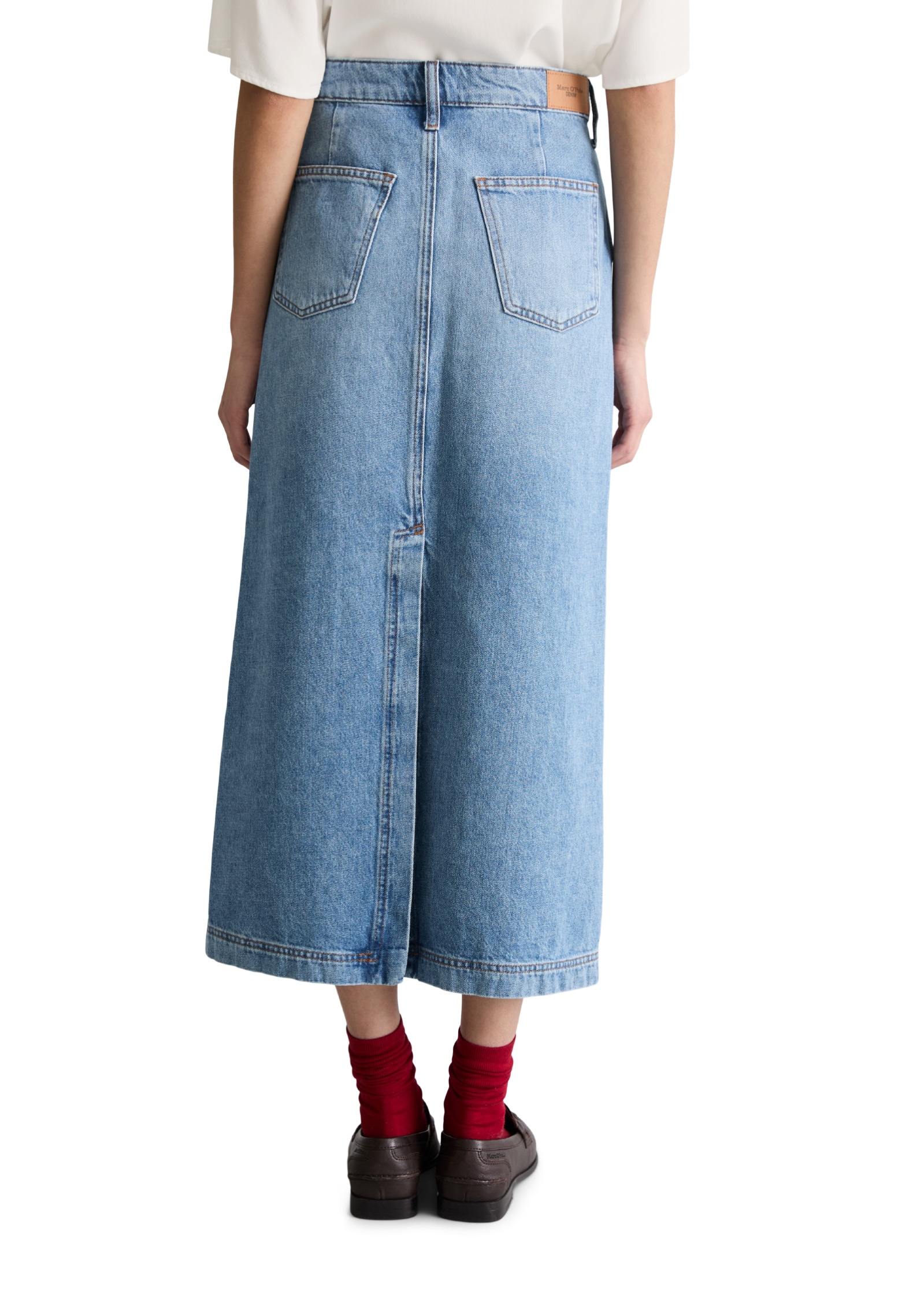 Marc O'Polo DENIM Jeansrock »mit Ananasblattfasern«