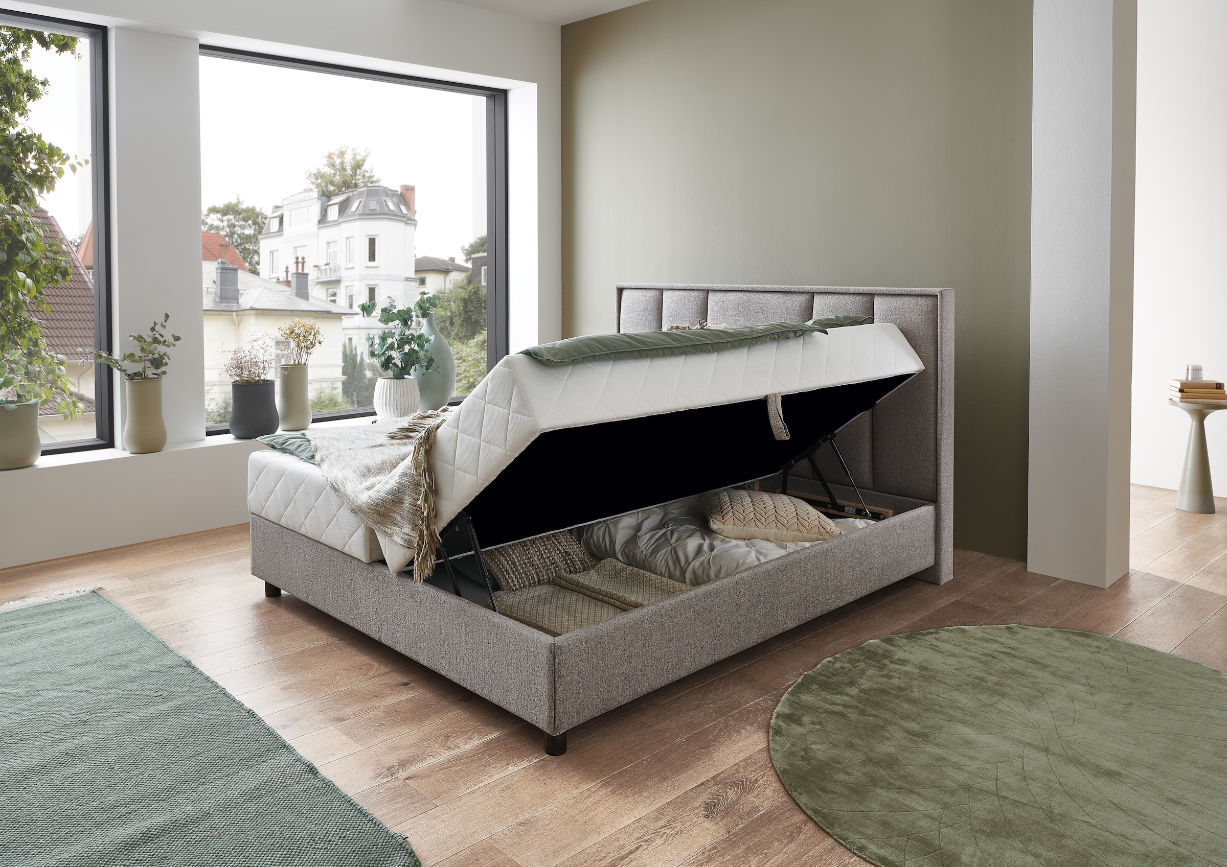 ATLANTIC home collection Boxbett »ARLA«, mit Taschen-Federkernmatratze und Bettkasten