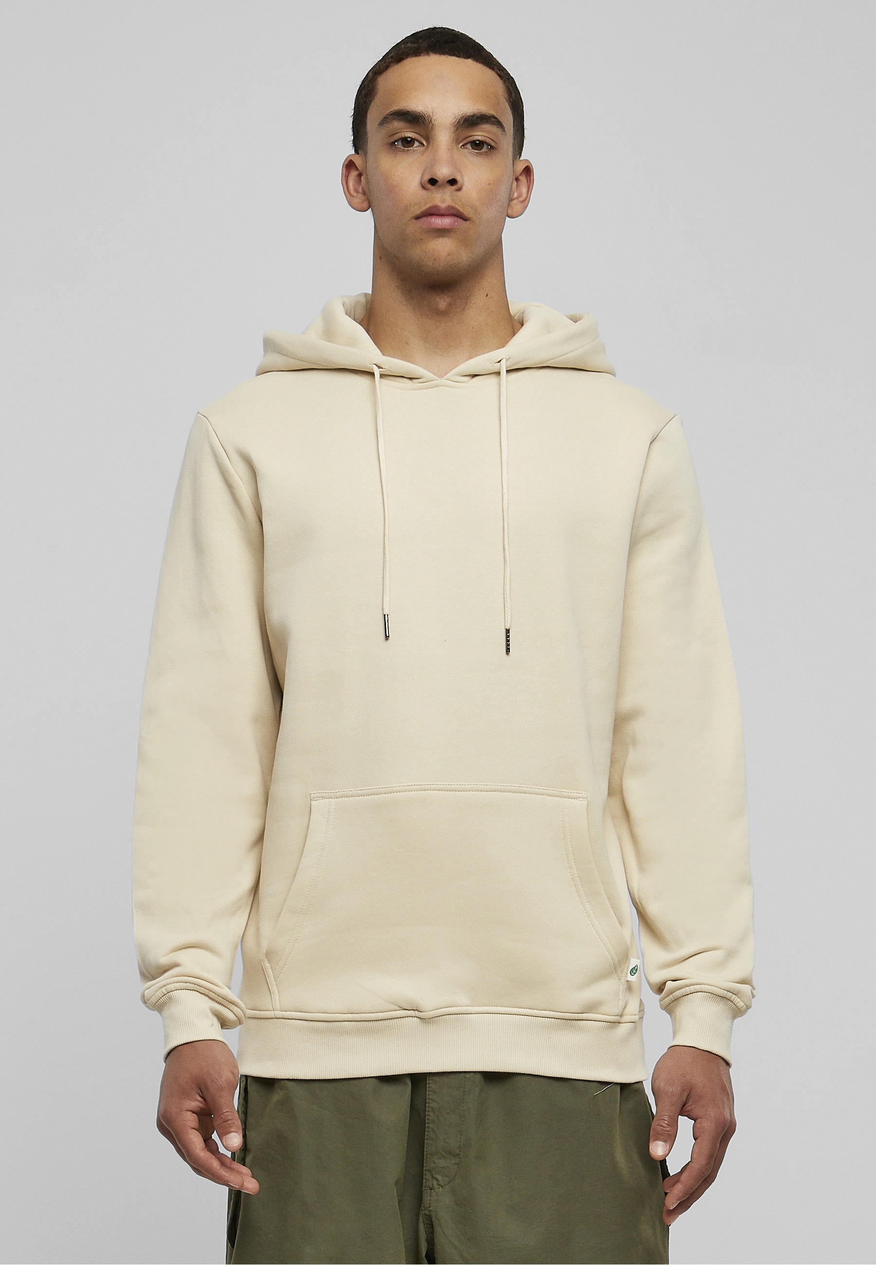 URBAN CLASSICS Rundhalspullover »Urban Classics Herren Organic Basic Hoody« 1 Stk.