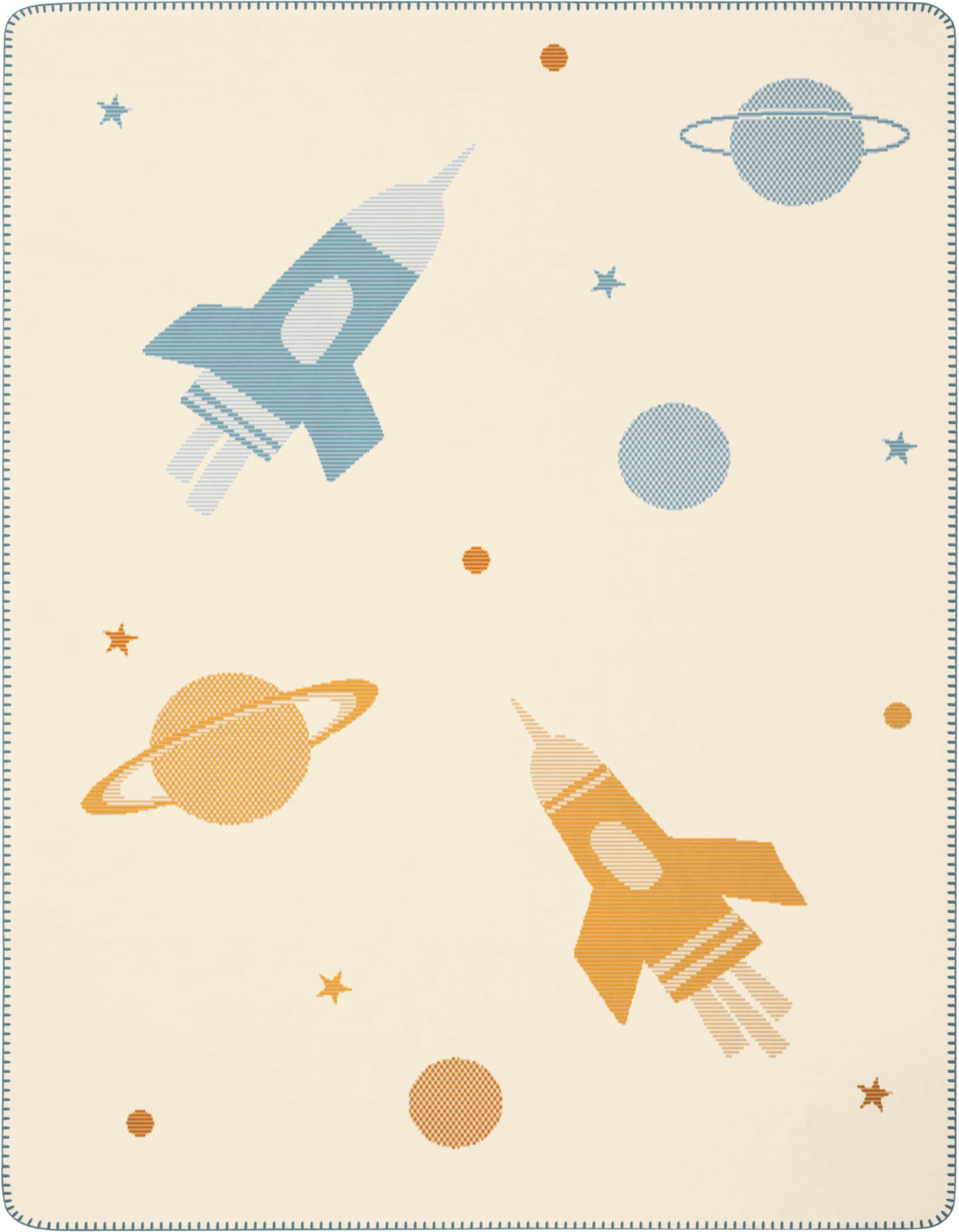 Biederlack Babydecke "Babydecke Orbit" 75 x 100, mit Zierstich günstig online kaufen