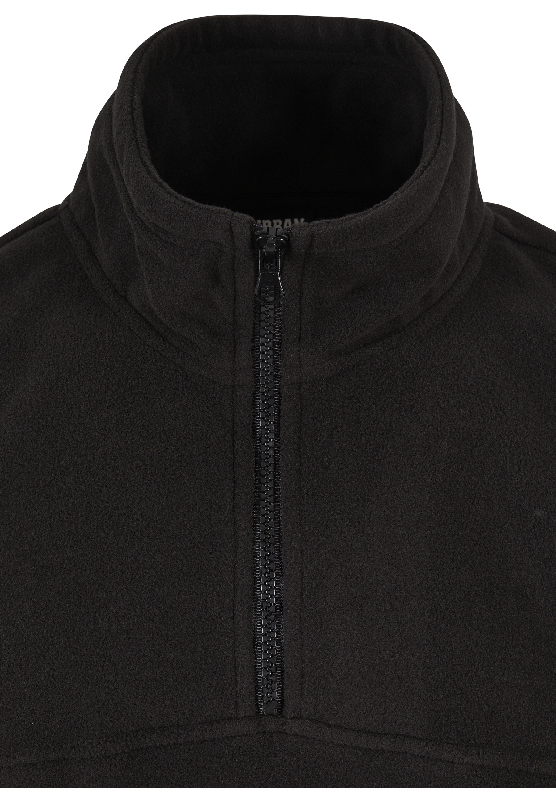 URBAN CLASSICS Rundhalspullover »Urban Classics Herren Basic Polar Fleece Troyer« 1 Stk.