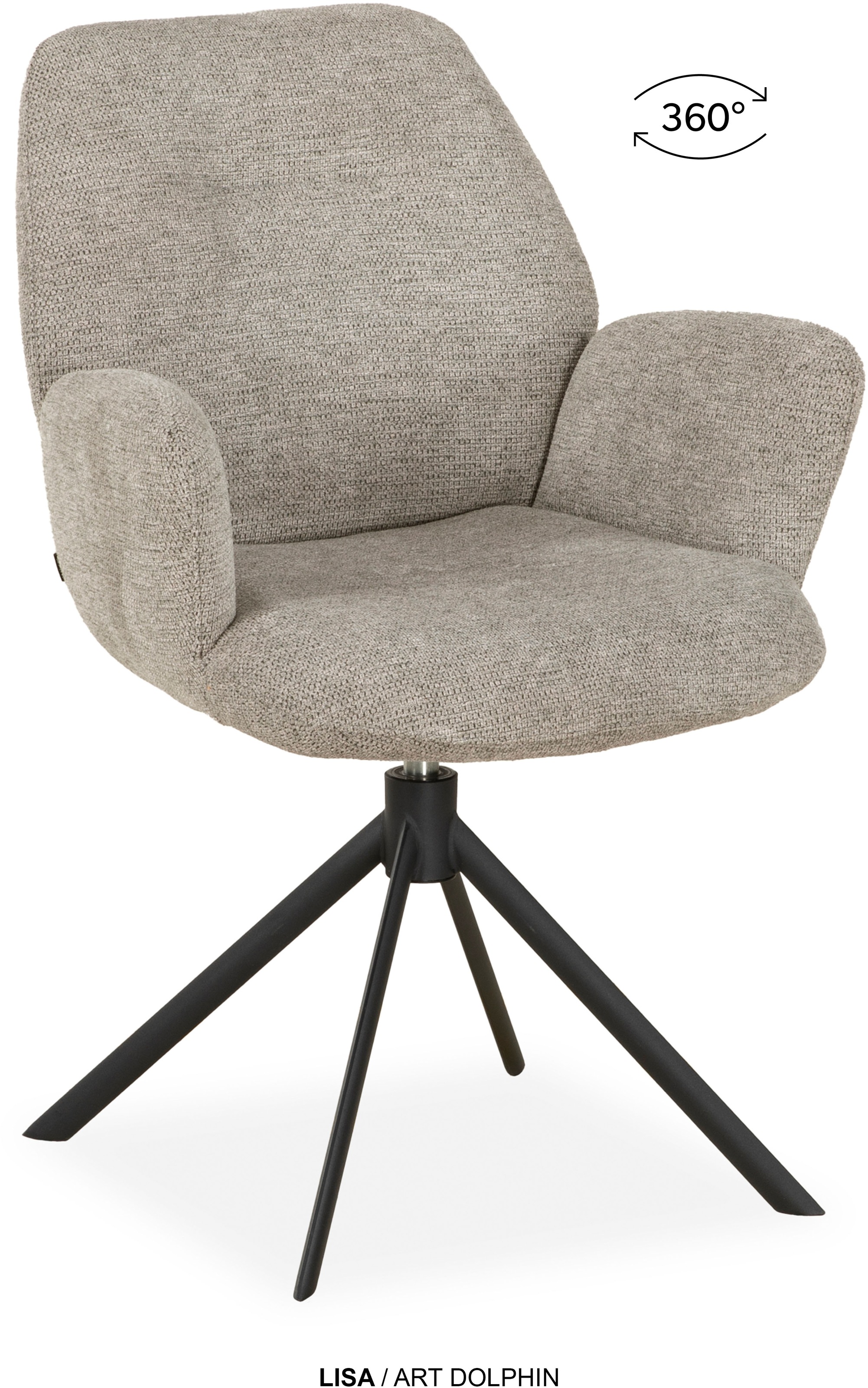 OMG Design Esszimmerstuhl »Lisa« (Set) 1 Stk.Drehstuhl mit auto-return, Armlehnenstuhl