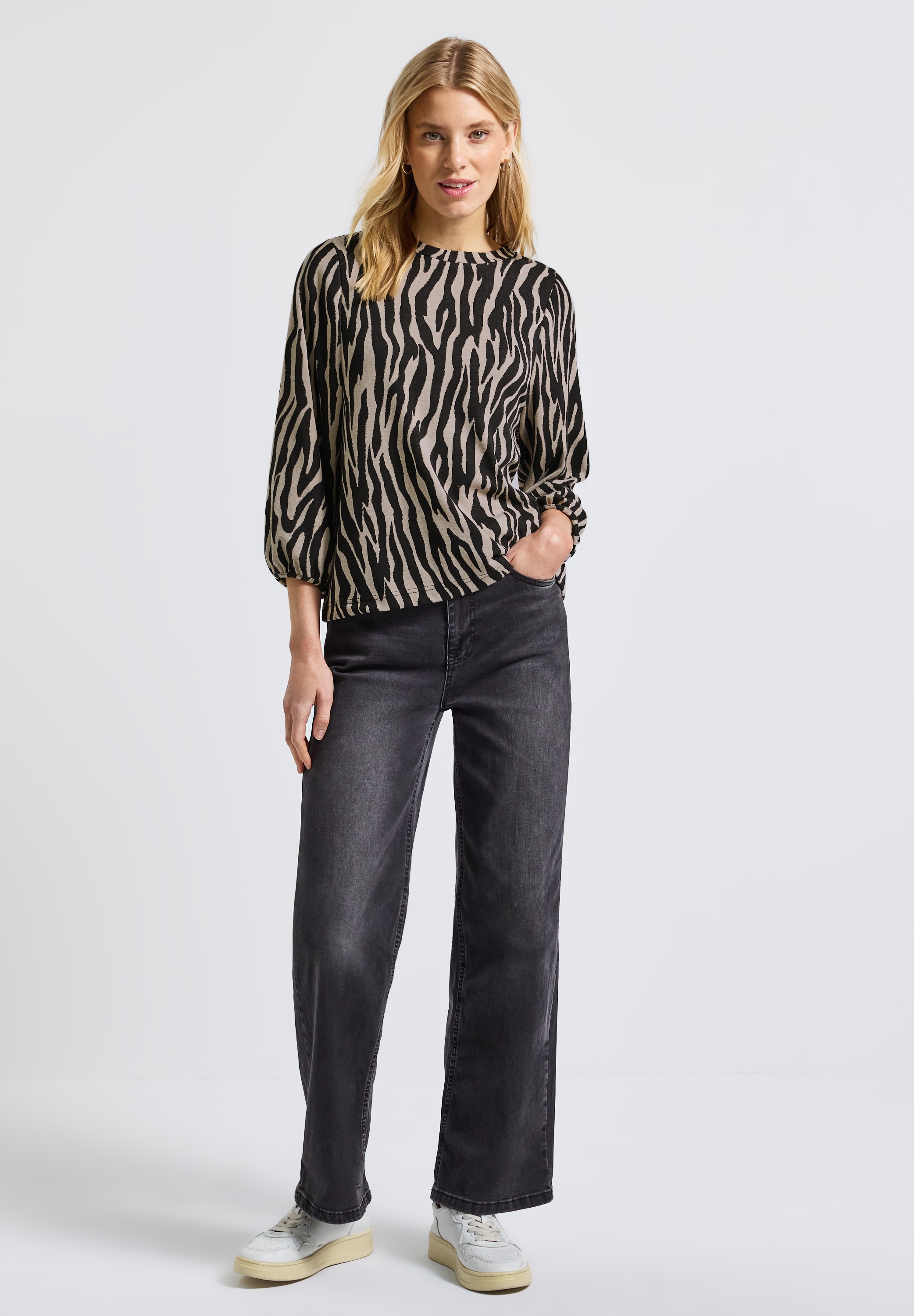 STREET ONE 3/4-Arm-Shirt, mit 3/4 Ärmeln