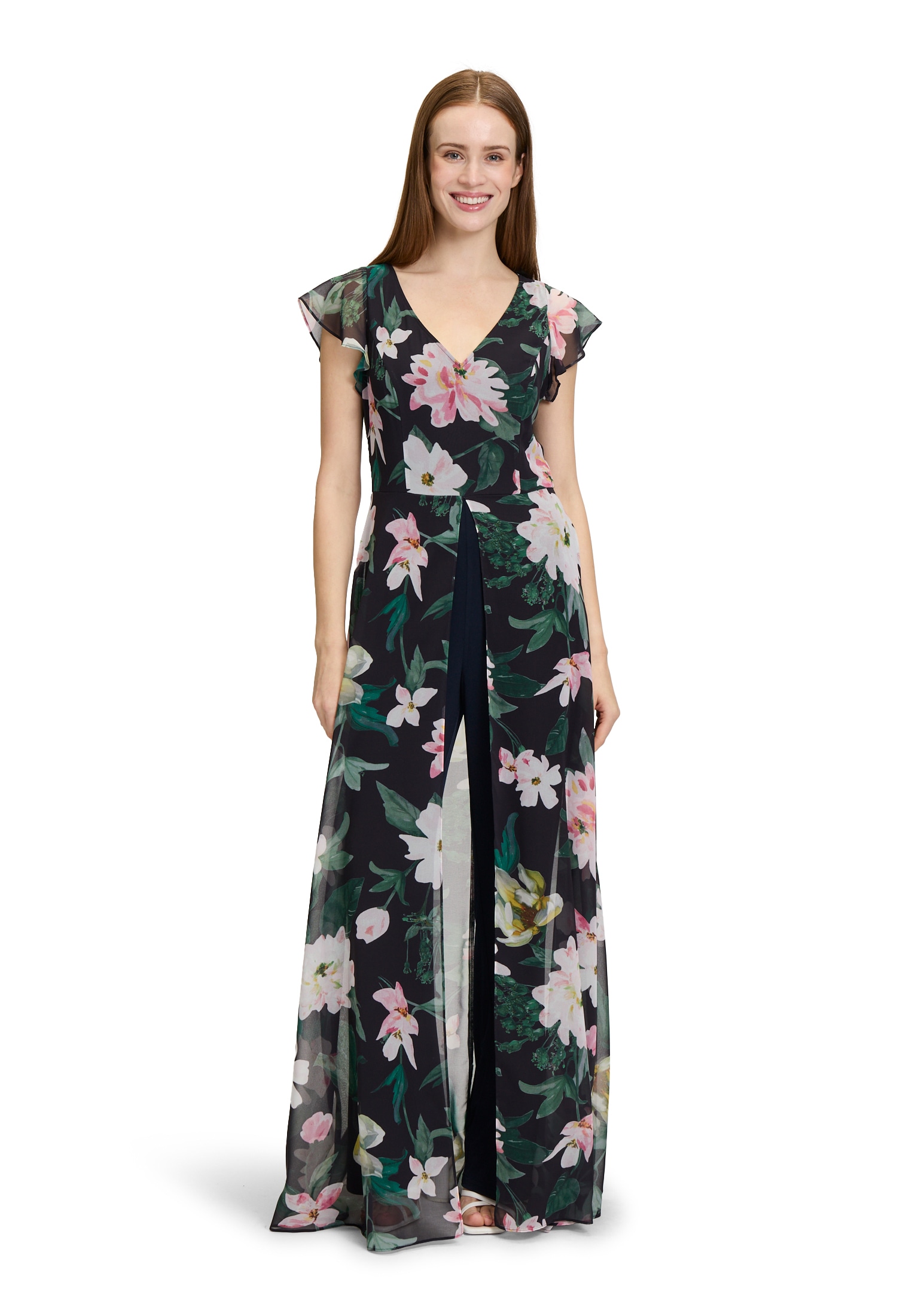 Vera Mont Overall "Damen Jumpsuit kurzarm", 1 Stk. Druck günstig online kaufen