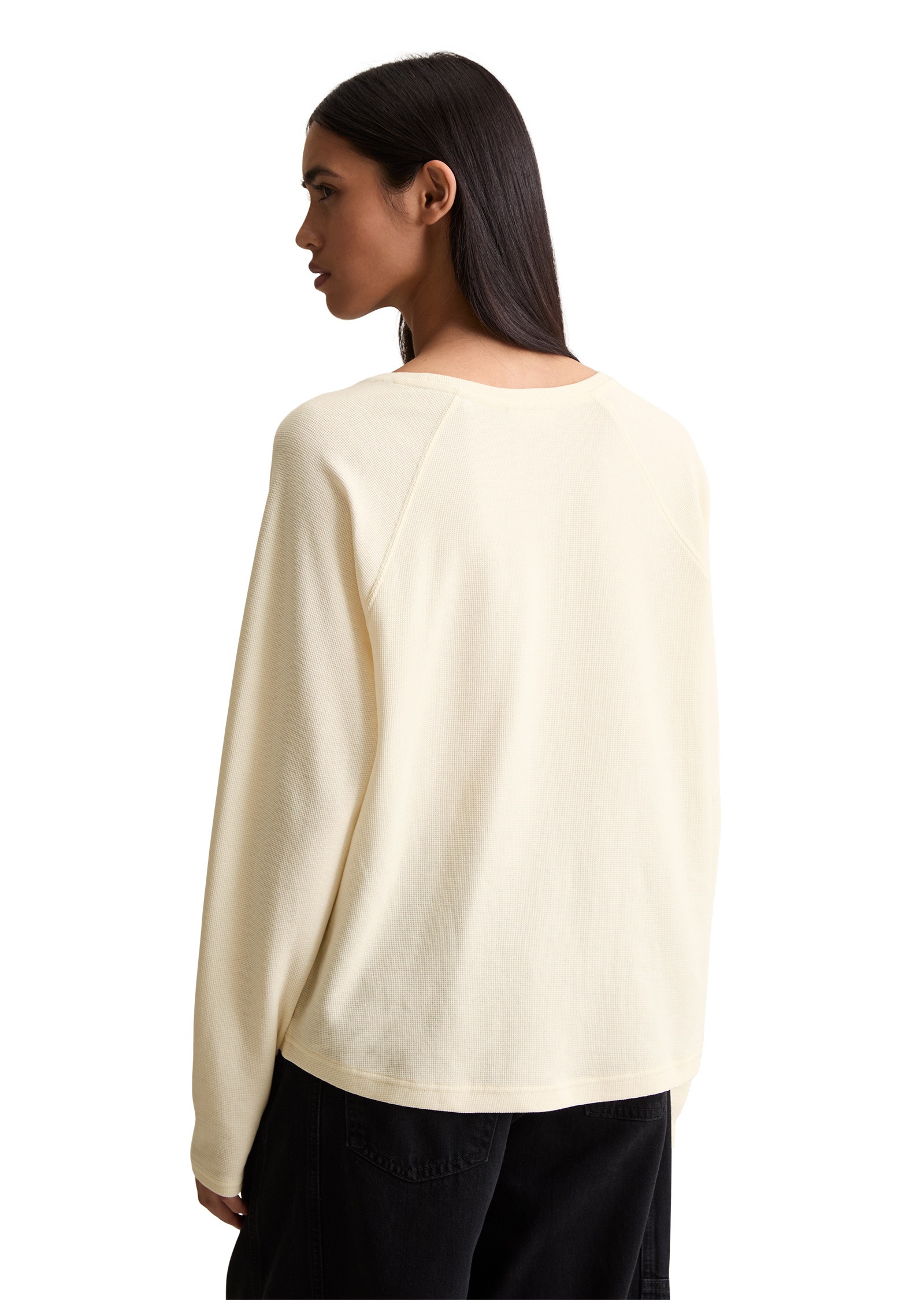 Thumbnail - Marc OPolo DENIM Langarmshirt "aus weichem Waffle-Jersey"