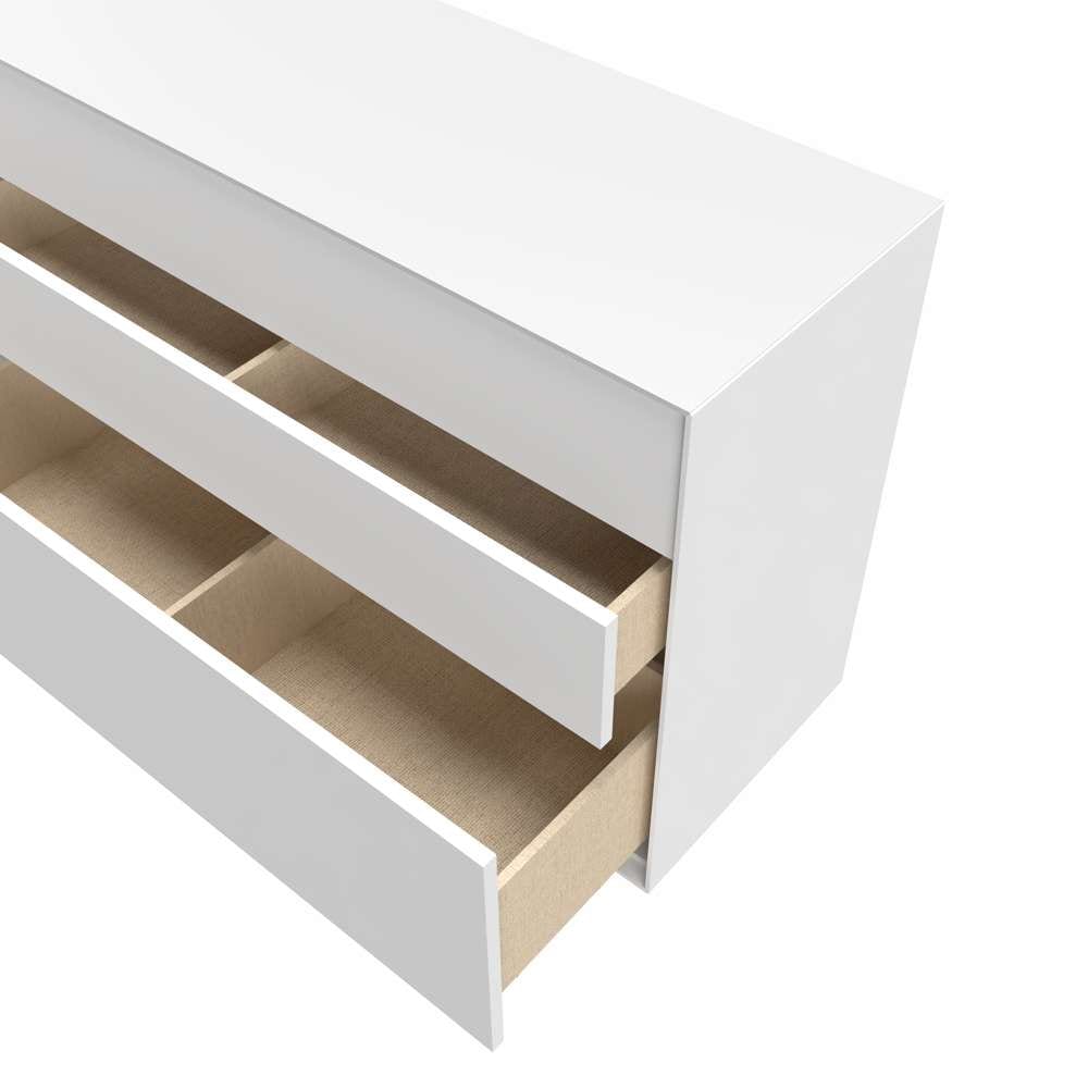 LeGer Home by Lena Gercke Sideboard »Essentials, Kommode, Anrichte, Kombikommode, Schrank mit Metallfüßen« Breite: 166 cm, UV lackiert, Push-to-open-Funktion