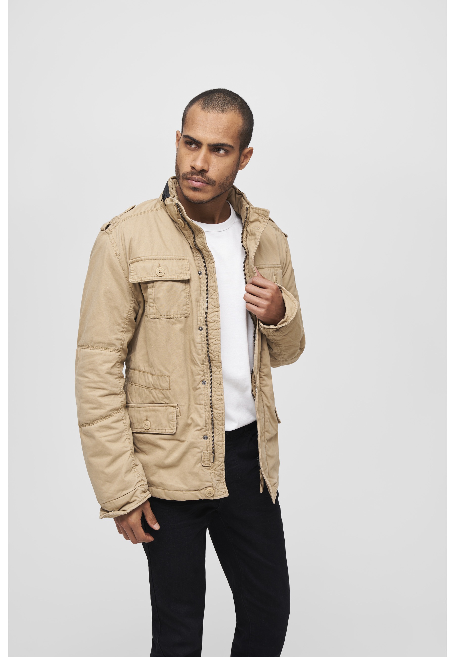 Brandit Allwetterjacke »Brandit Herren Britannia Winter Jacket« 1 Stk. tlg. ohne Kapuze
