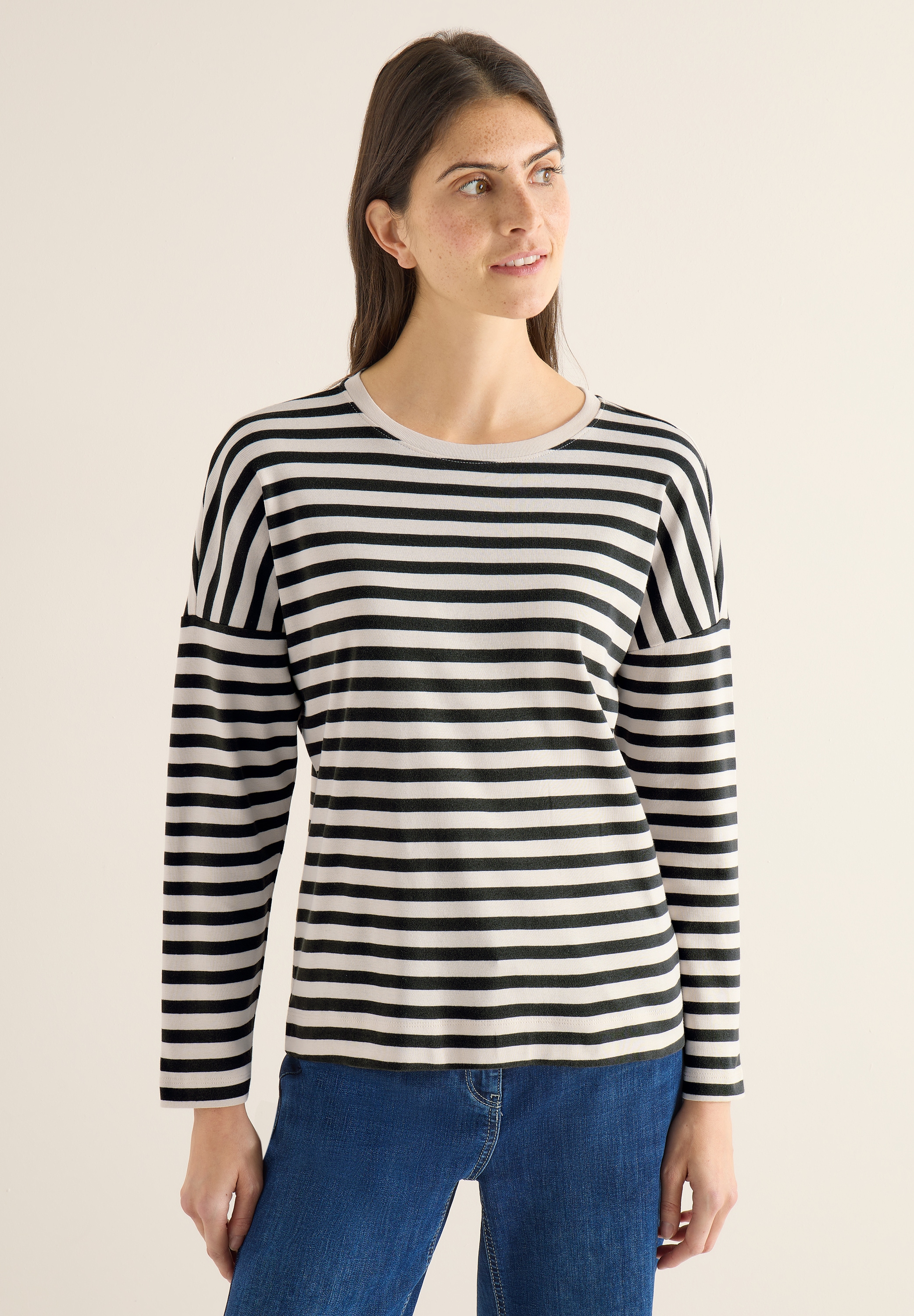 Cecil Langarmshirt mit U-Boot-Ausschnitt