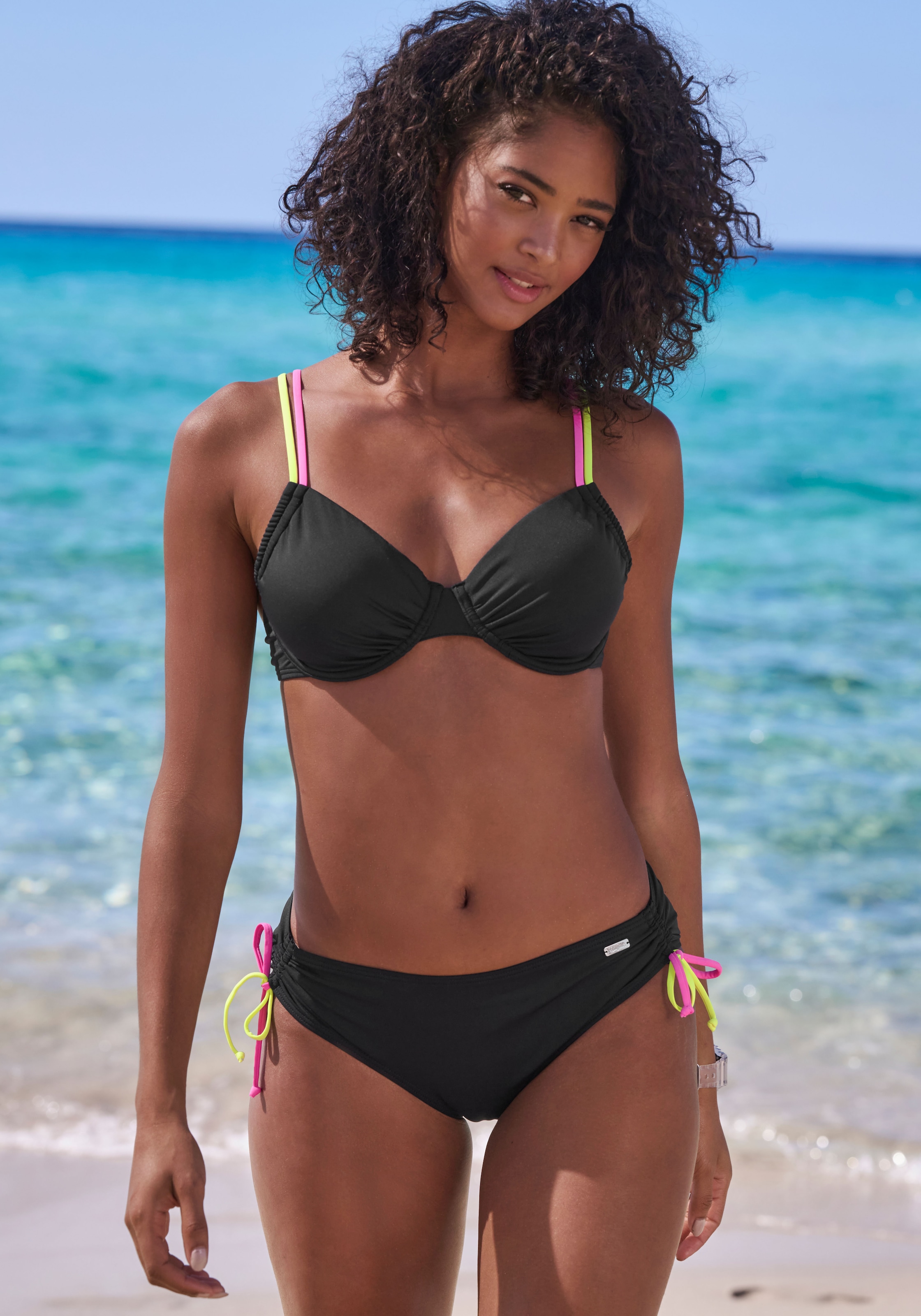 Buffalo Bikini-Hose »Pop«, Mit seitlicher Raffung