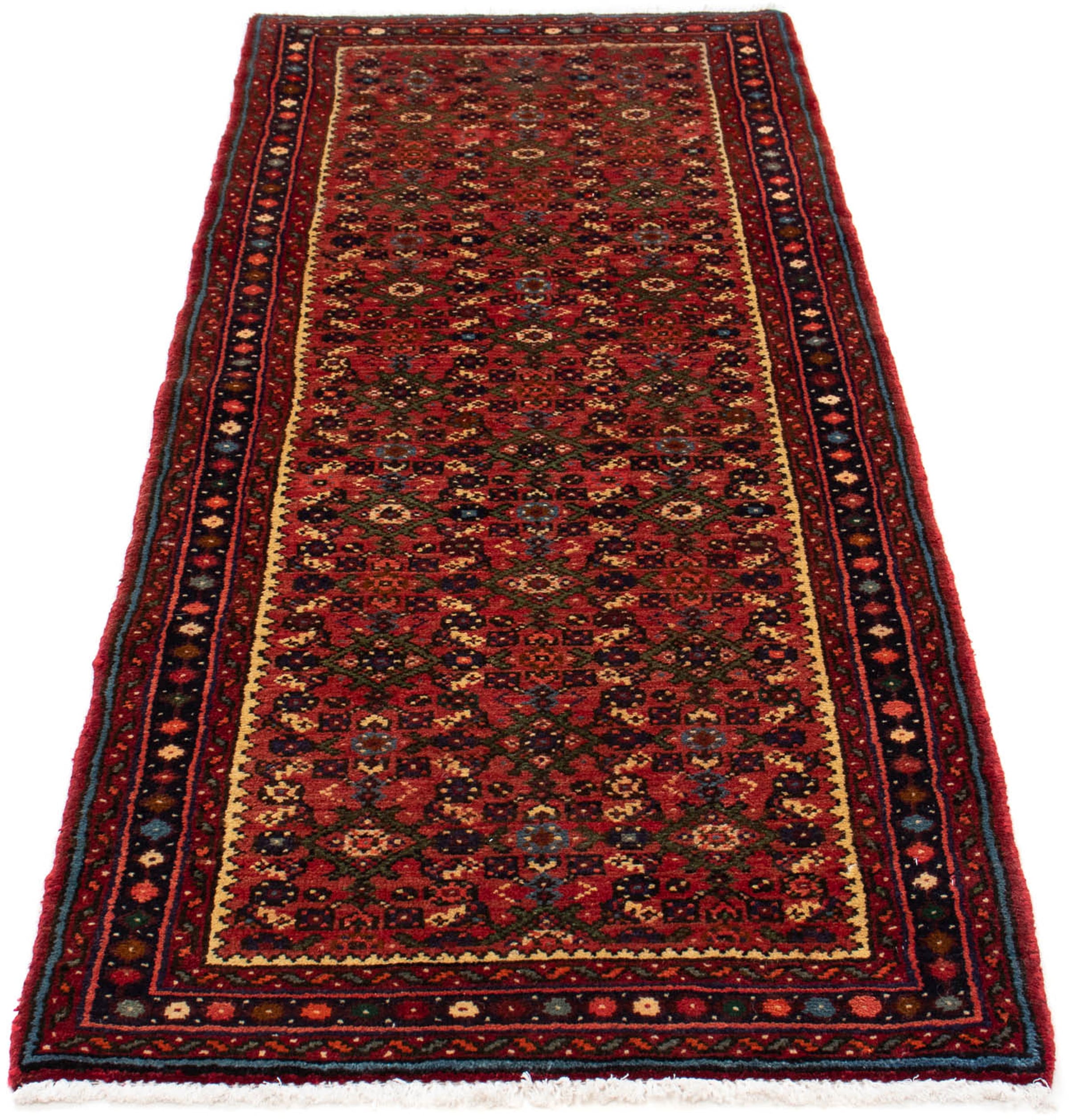 morgenland Orientteppich "Perser - Nomadic - 195 x 73 cm - dunkelrot", rechteckig, 10 mm Höhe, Wohnzimmer, Handgeknüpft,