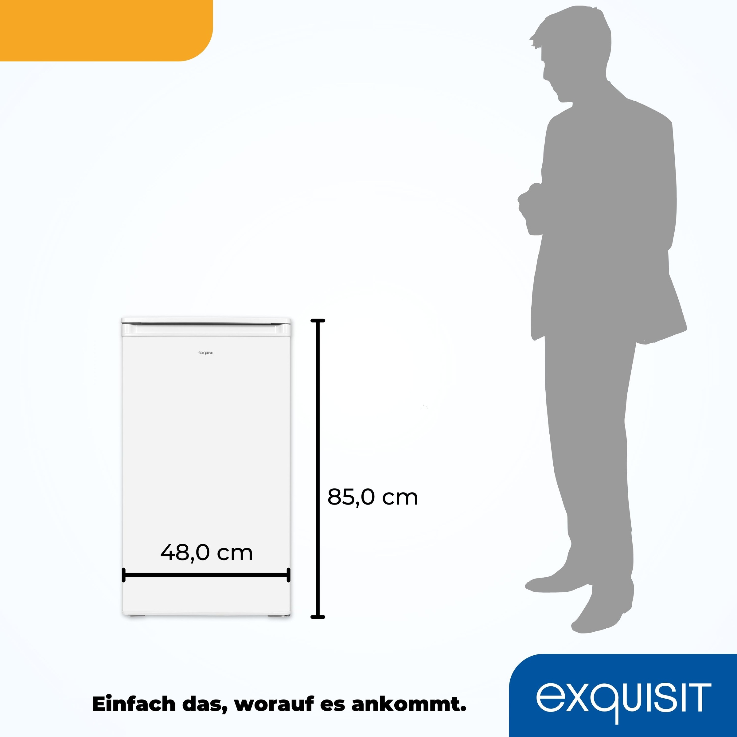 exquisit Kühlschrank »KS117-3-040E weiss«