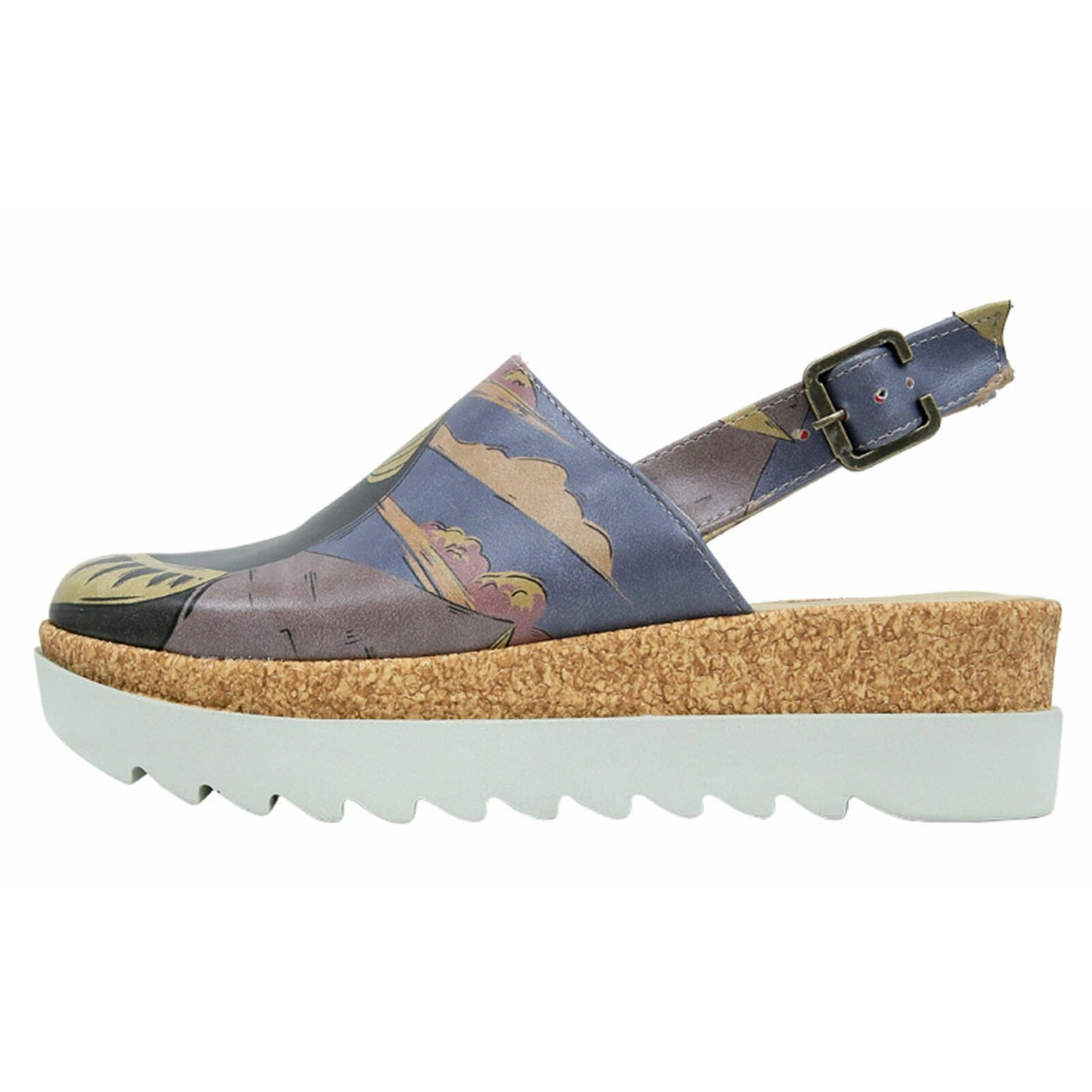 DOGO Clog "Akita Ancient Egypt Damen Sandalen" Handgefertigt