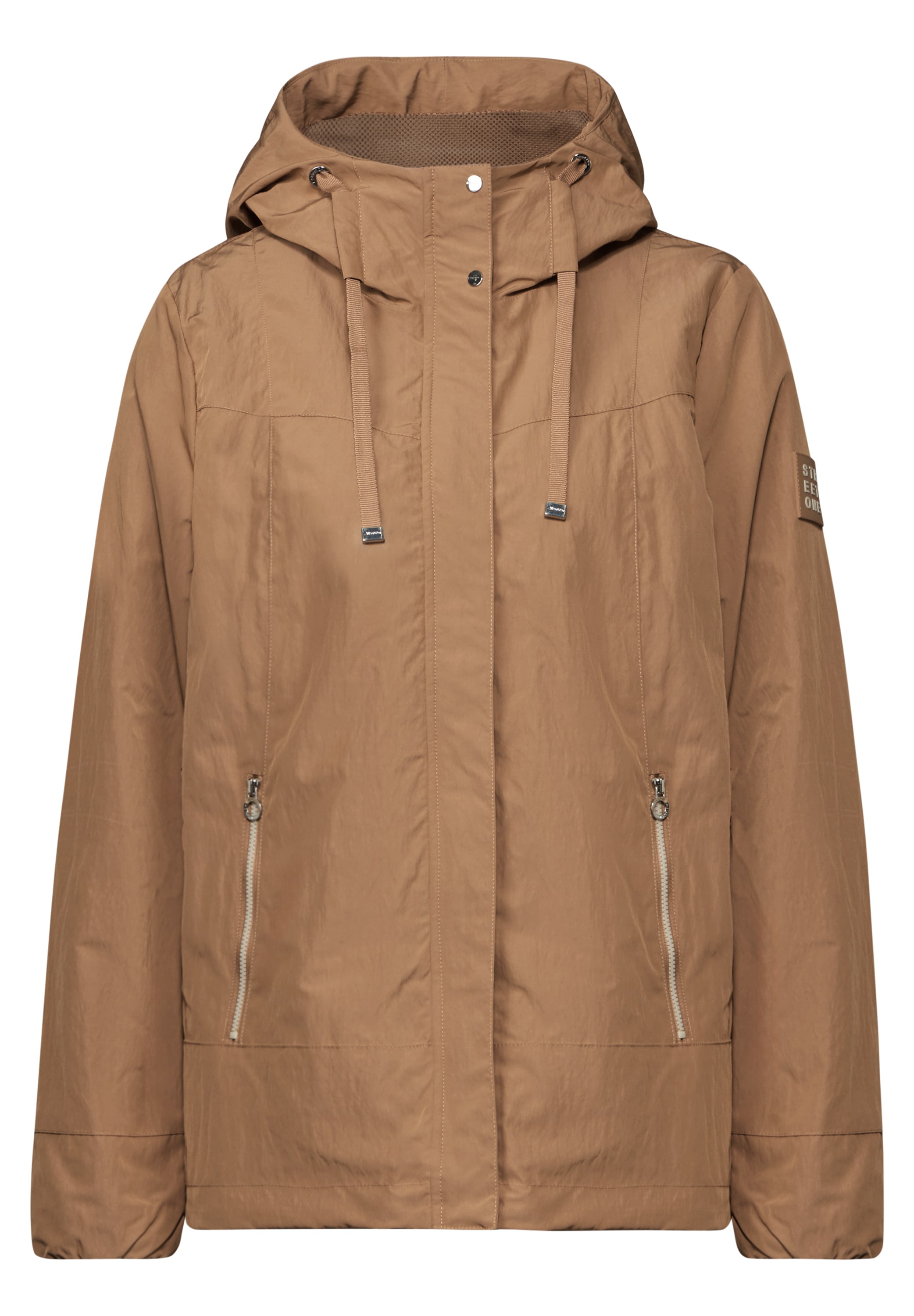 STREET ONE Kurzjacke, mit Kapuze, mit Kapuze mit Tunnelzugband