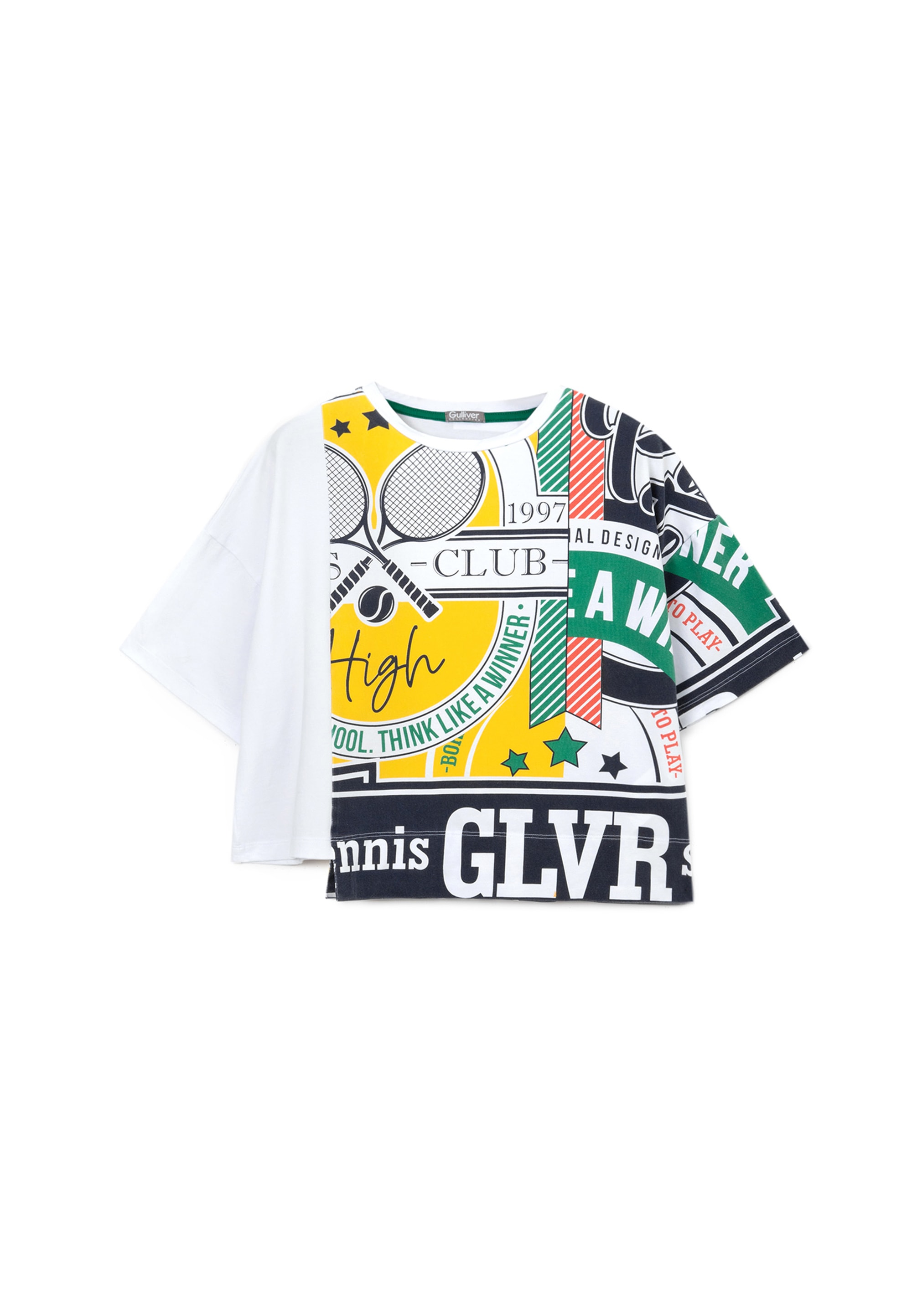 Gulliver T-Shirt, mit asymmetrischem Schnitt