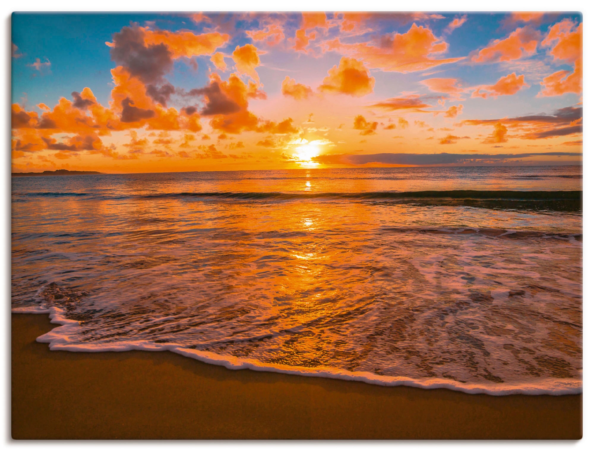 Artland Wandbild "Sonnenuntergang am Strand", Sonnenaufgang & -untergang, ( günstig online kaufen