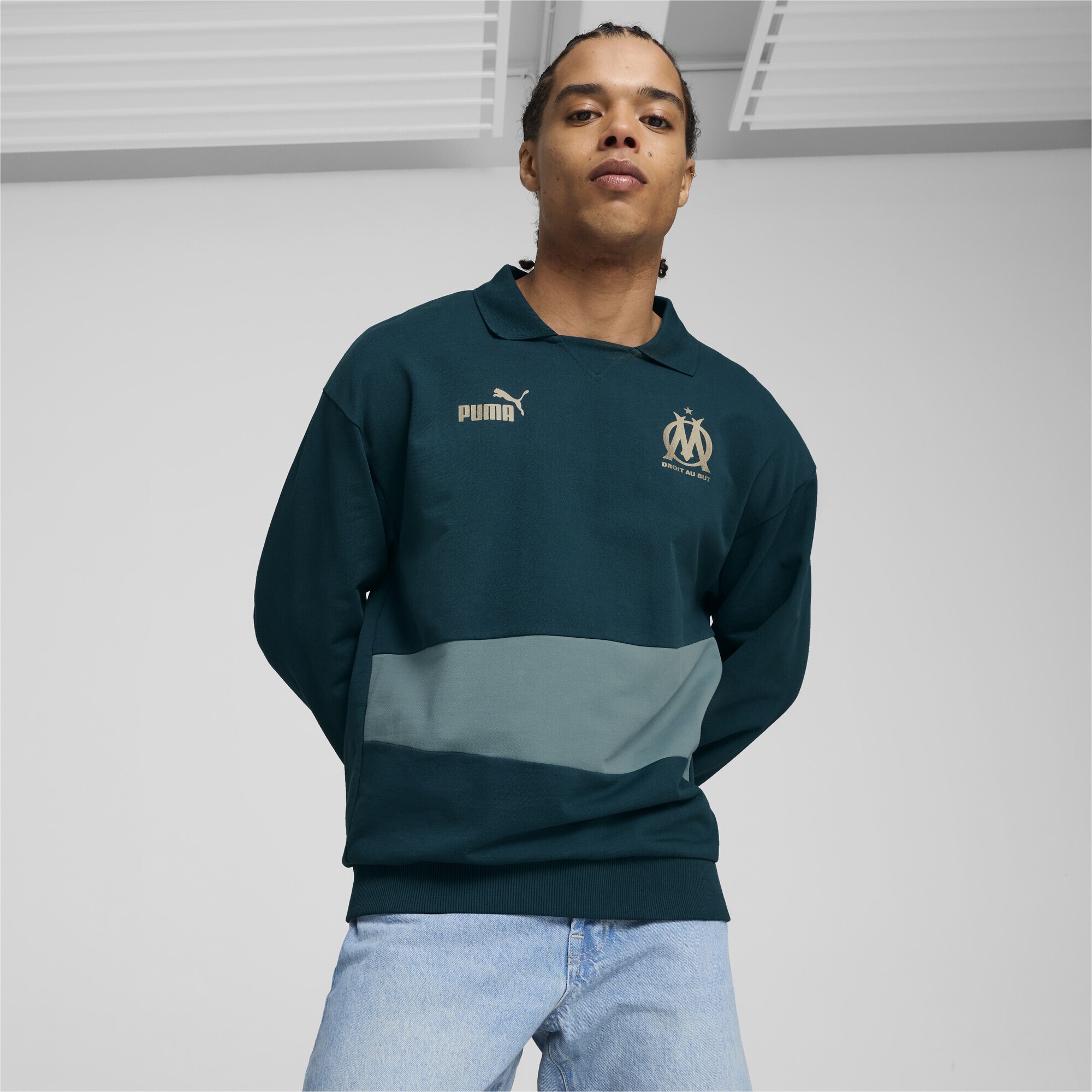 PUMA Sweatshirt »Olympique de Marseille ftblCULTURE+ Sweatoberteil Herren«