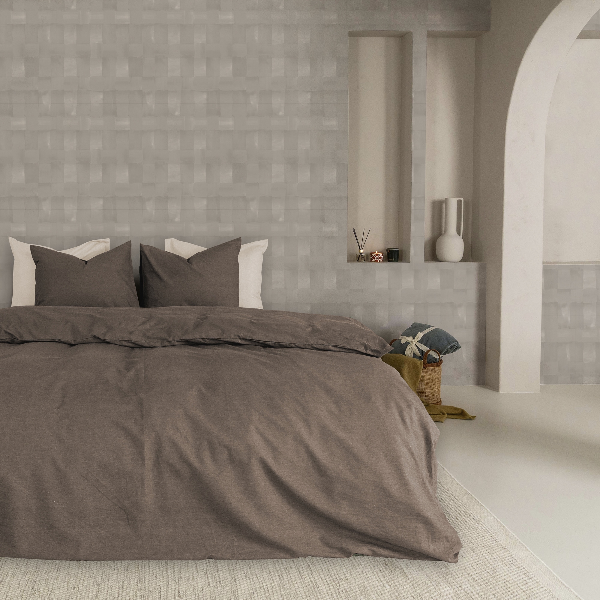 kayori Vliestapete »Koiya« kariert glatt 10mx52cm (ca. 5m2)