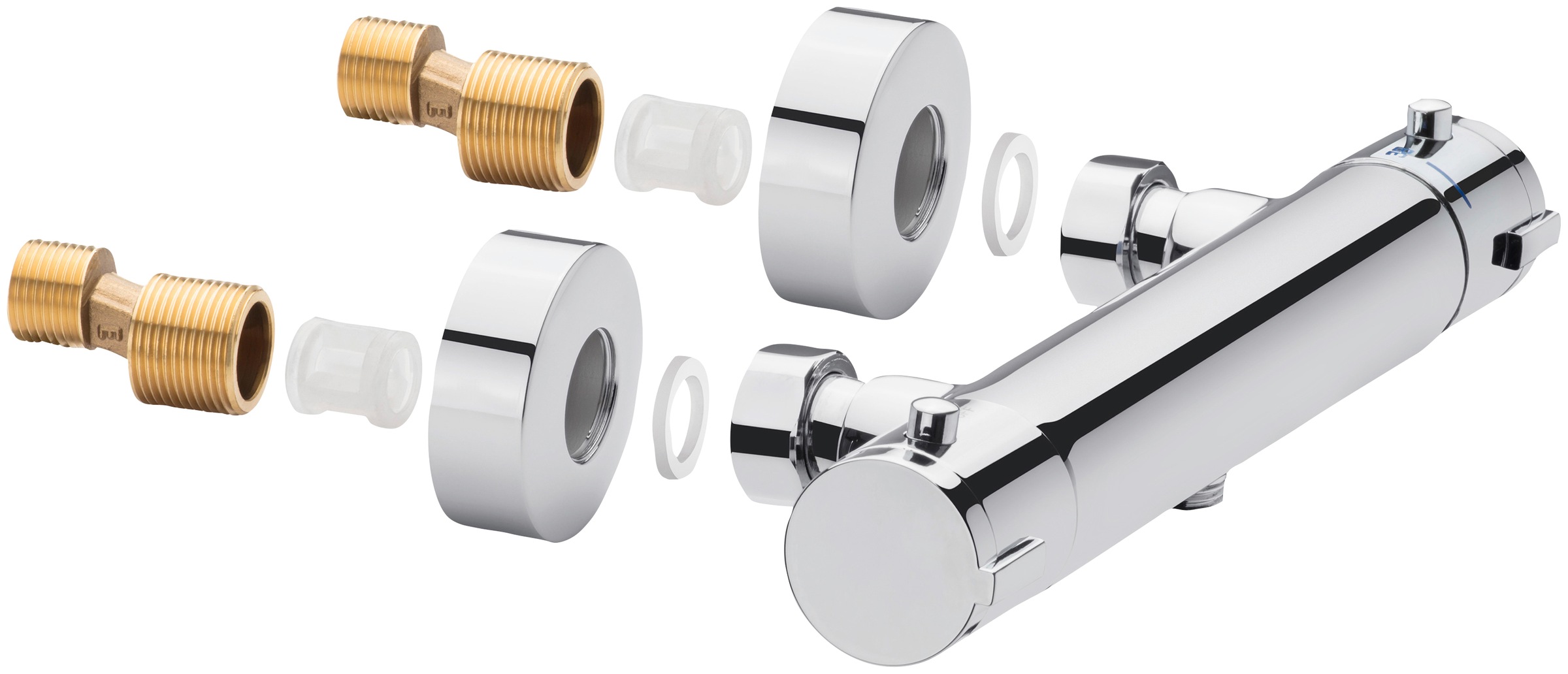 CORNAT Brausethermostat "Alan" Messing, verchromt günstig online kaufen